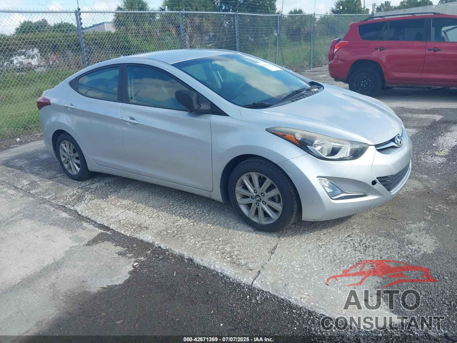 HYUNDAI ELANTRA 2014 - KMHDH4AE3EU037406