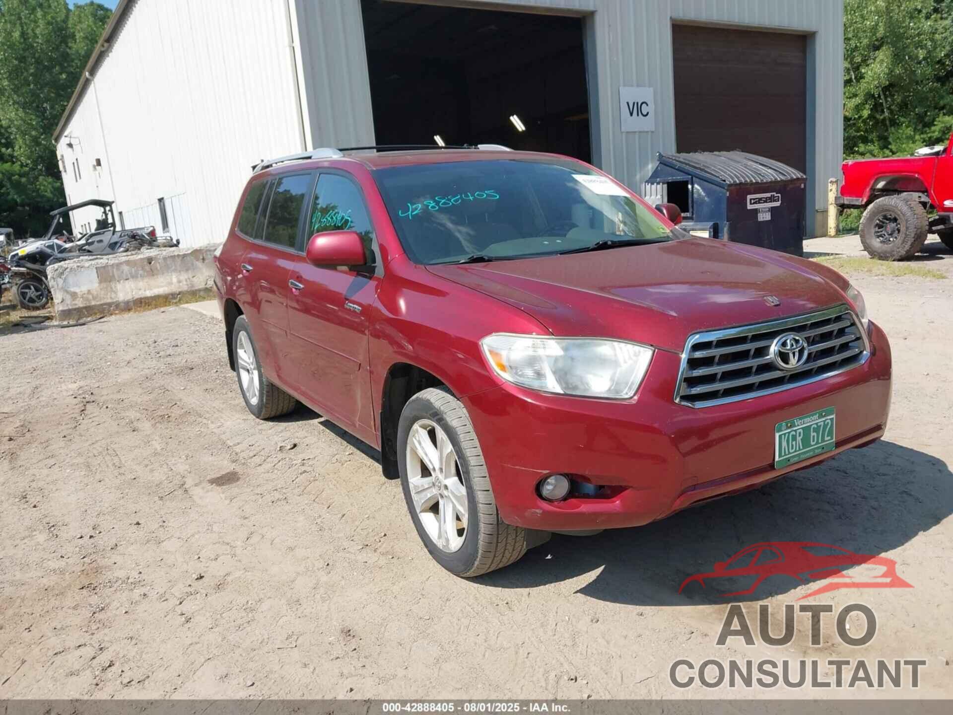 TOYOTA HIGHLANDER 2010 - 5TDDK3EH7AS006811