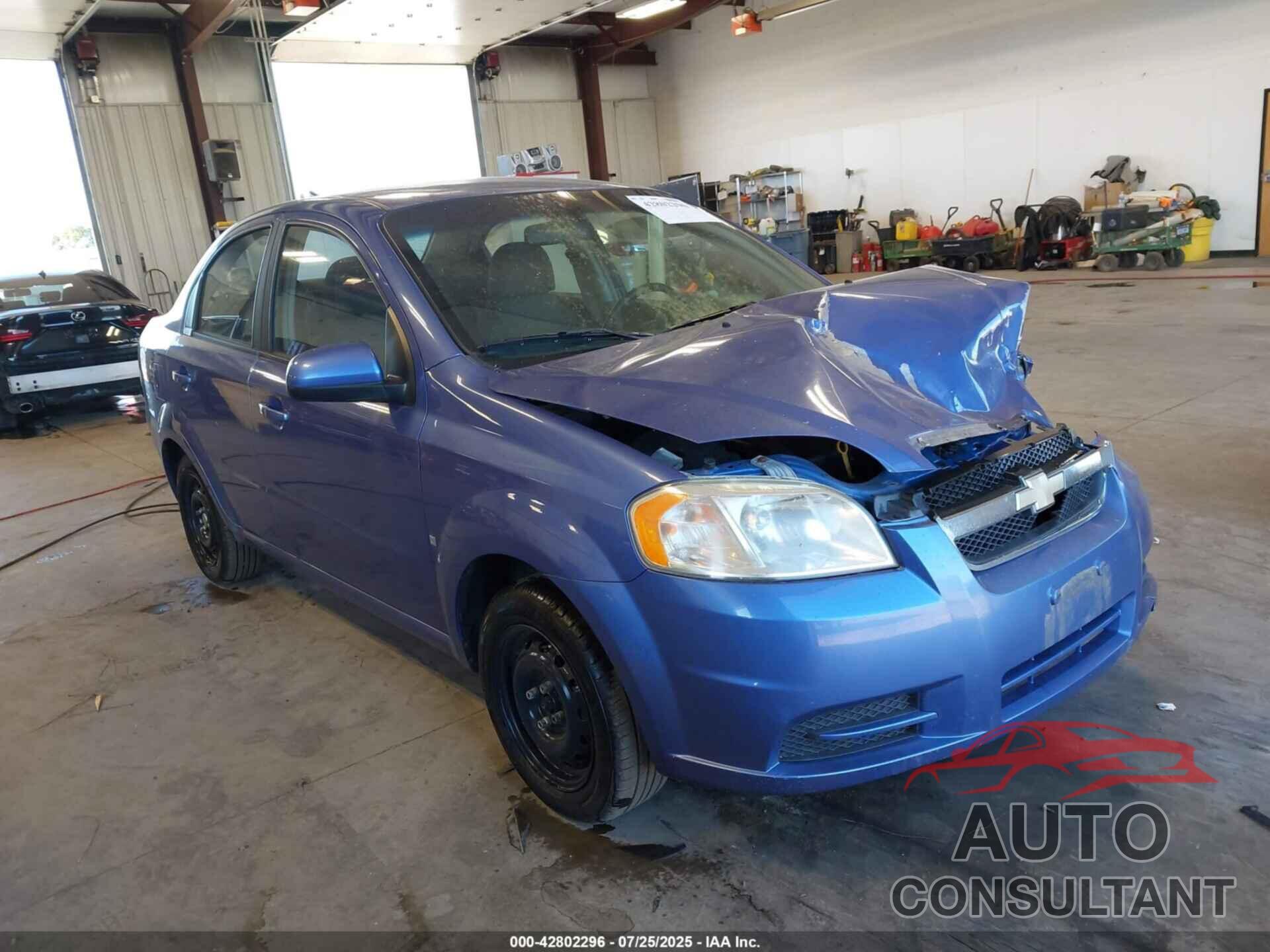 CHEVROLET AVEO 2009 - KL1TD56E89B393109