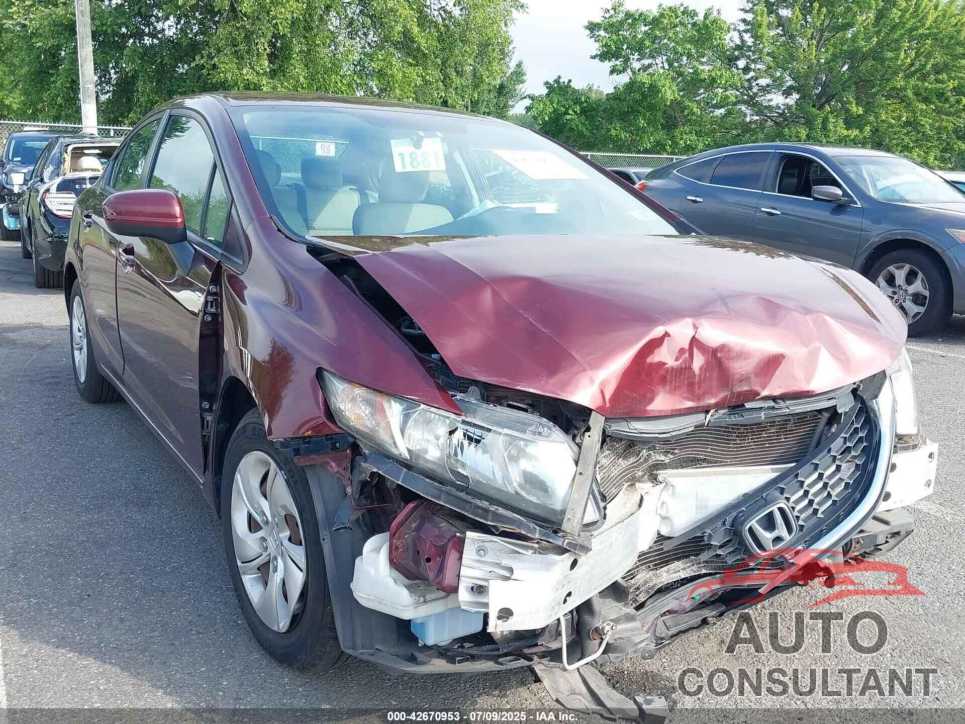 HONDA CIVIC 2015 - 19XFB2F52FE212515