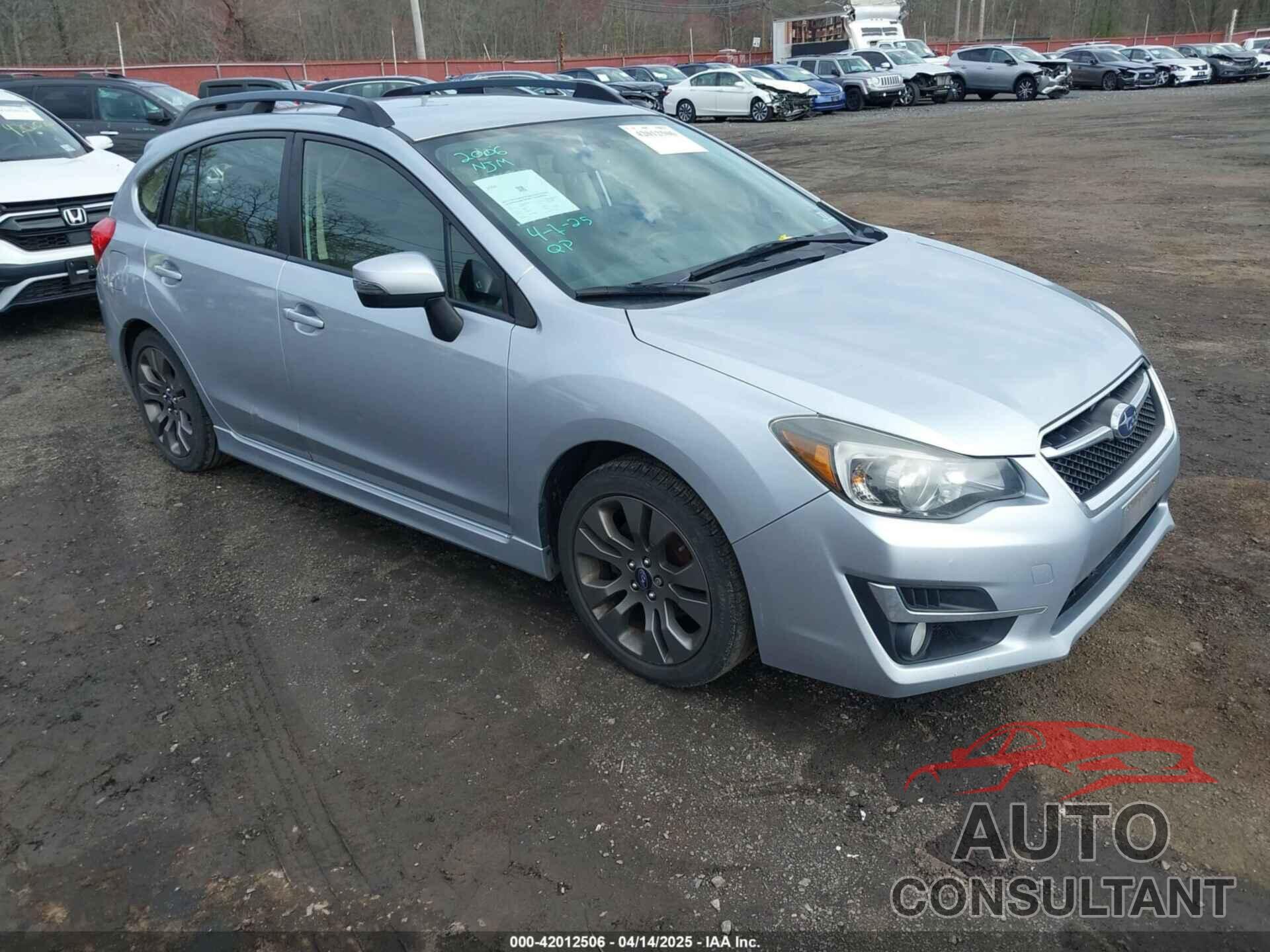 SUBARU IMPREZA 2015 - JF1GPAV65FH307872