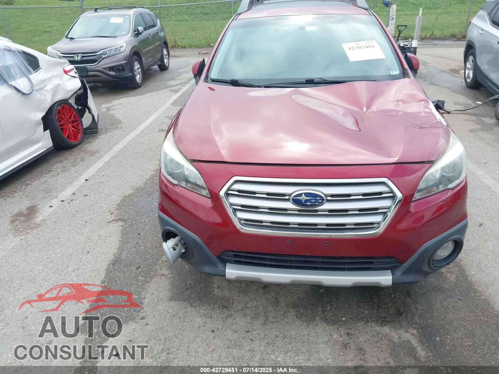 SUBARU OUTBACK 2015 - 4S4BSBLC8F3324840