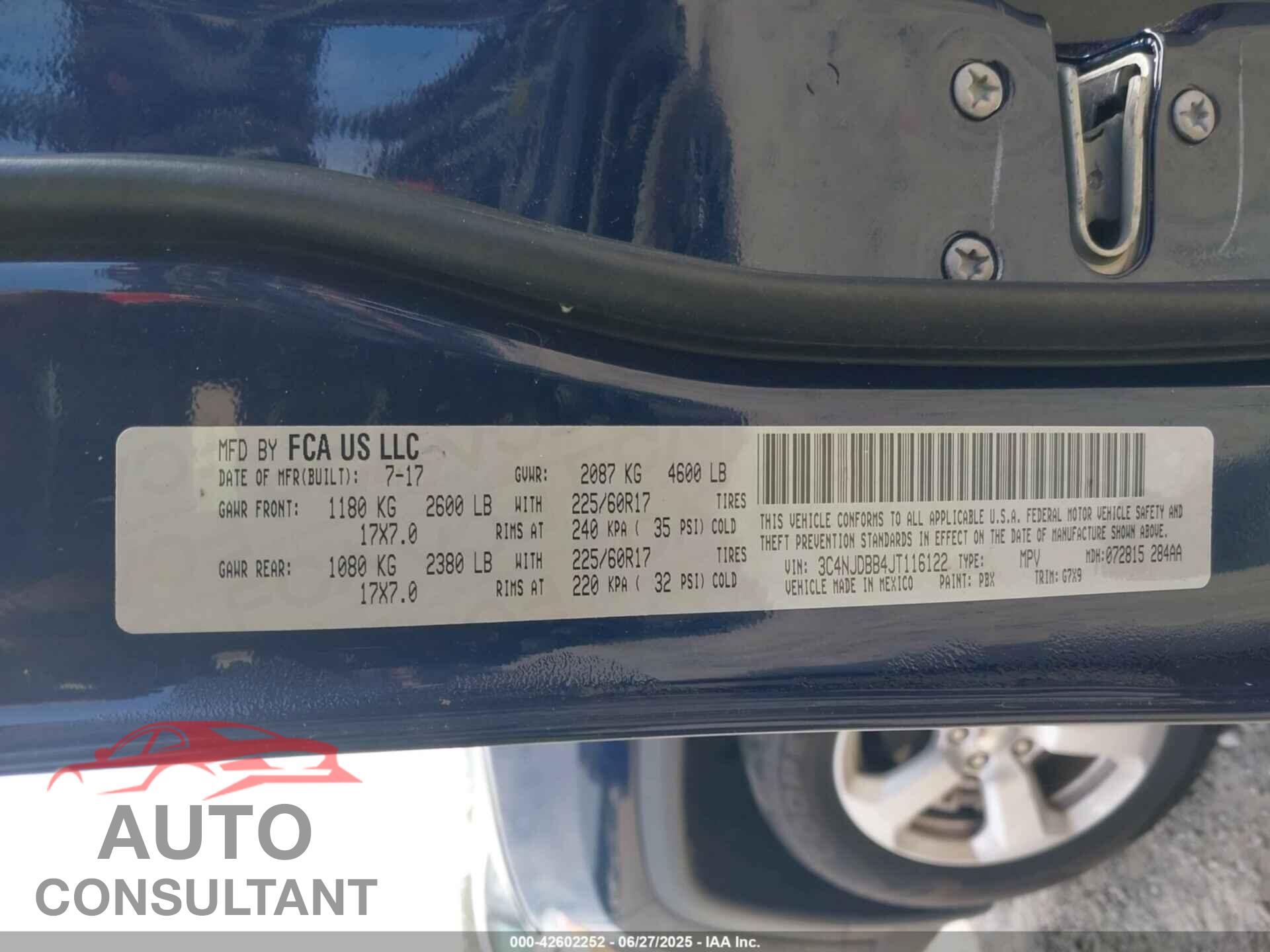 JEEP COMPASS 2018 - 3C4NJDBB4JT116122