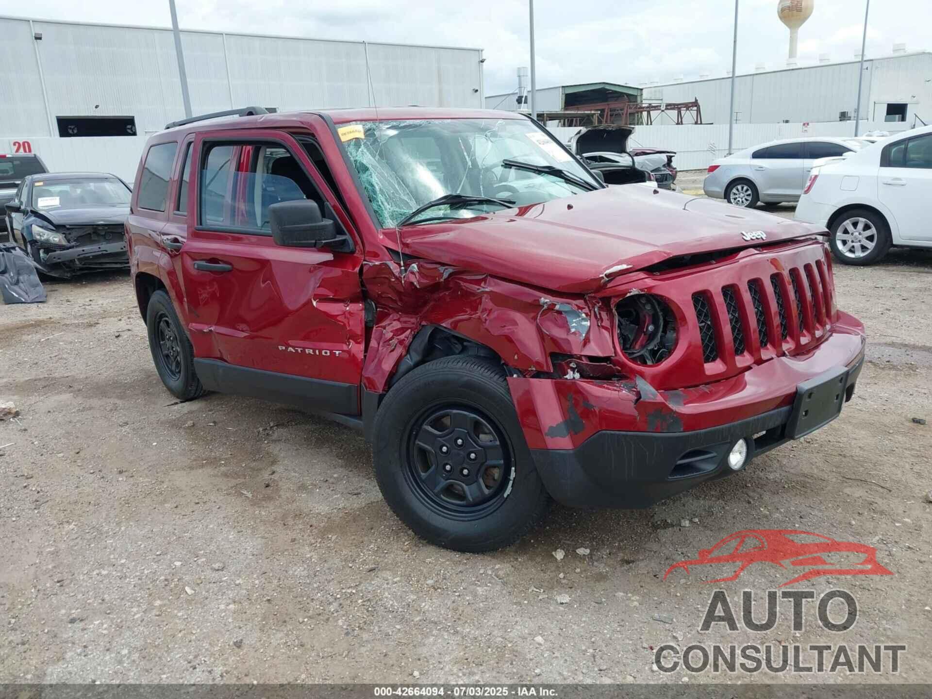 JEEP PATRIOT 2017 - 1C4NJPBA2HD156840