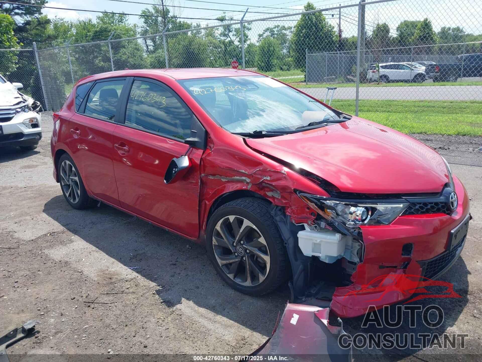 TOYOTA COROLLA IM 2018 - JTNKARJEXJJ576478