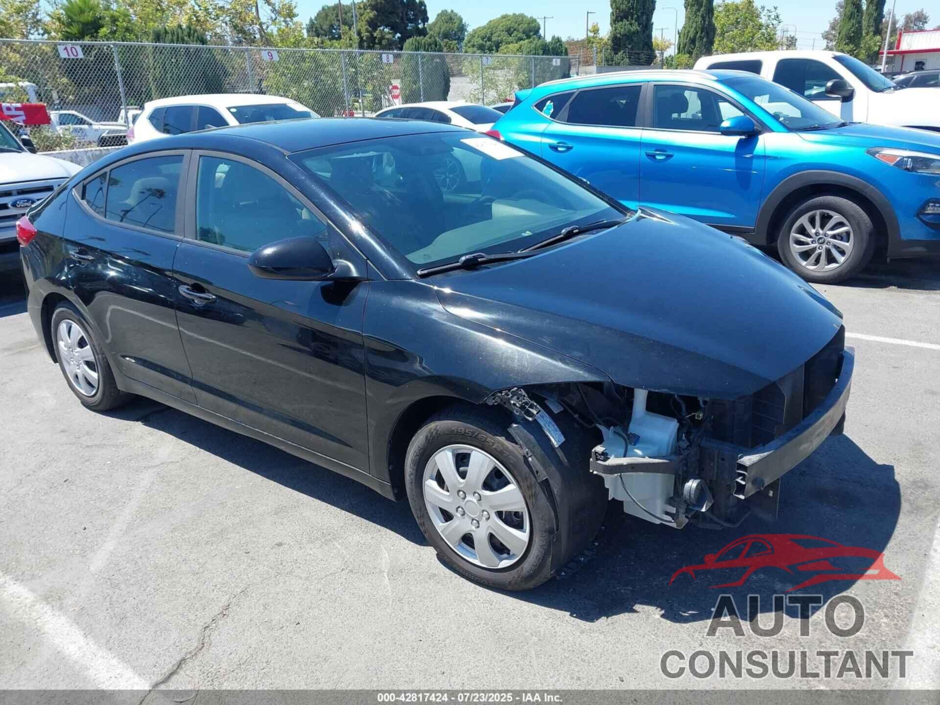HYUNDAI ELANTRA 2017 - KMHD74LF4HU089608