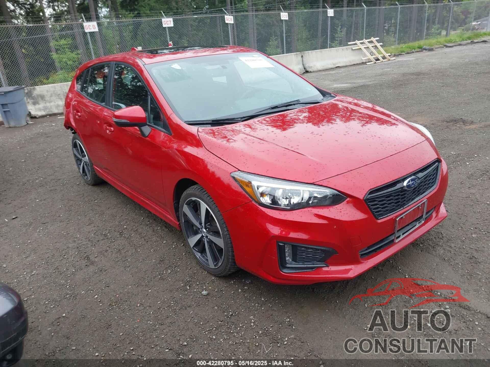 SUBARU IMPREZA 2018 - 4S3GTAM67J3751350