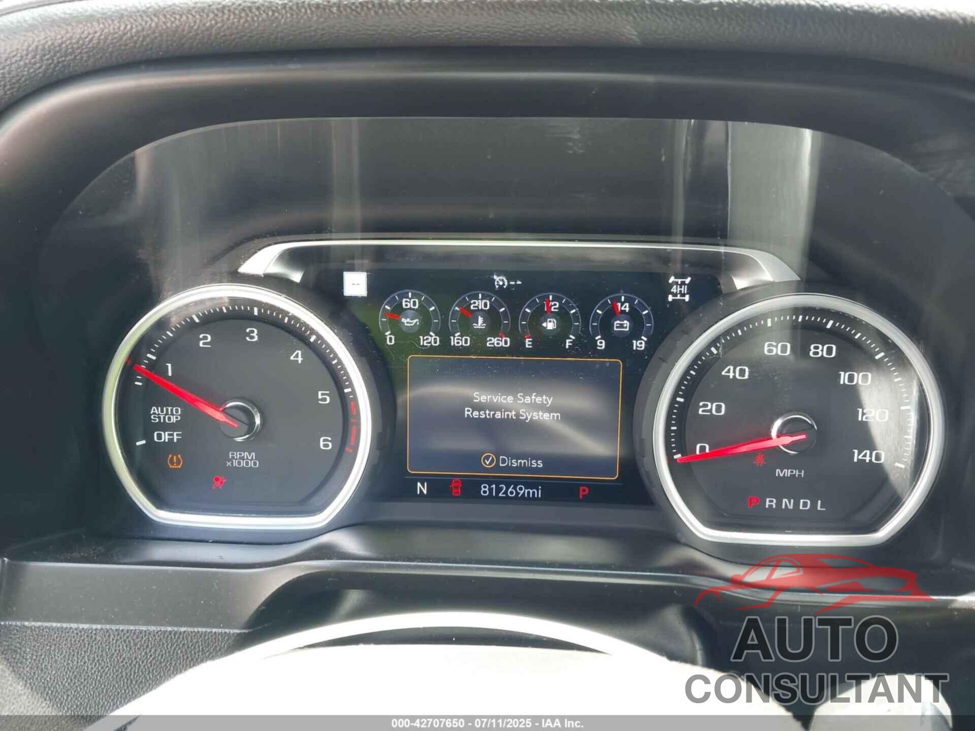 CHEVROLET SILVERADO 1500 2020 - 3GCUYHET8LG397839