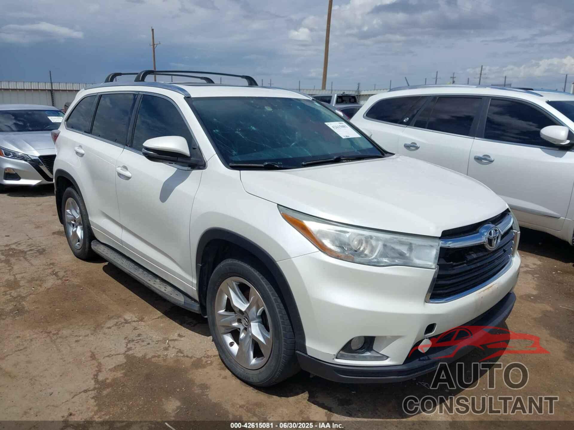 TOYOTA HIGHLANDER 2016 - 5TDYKRFH8GS122787