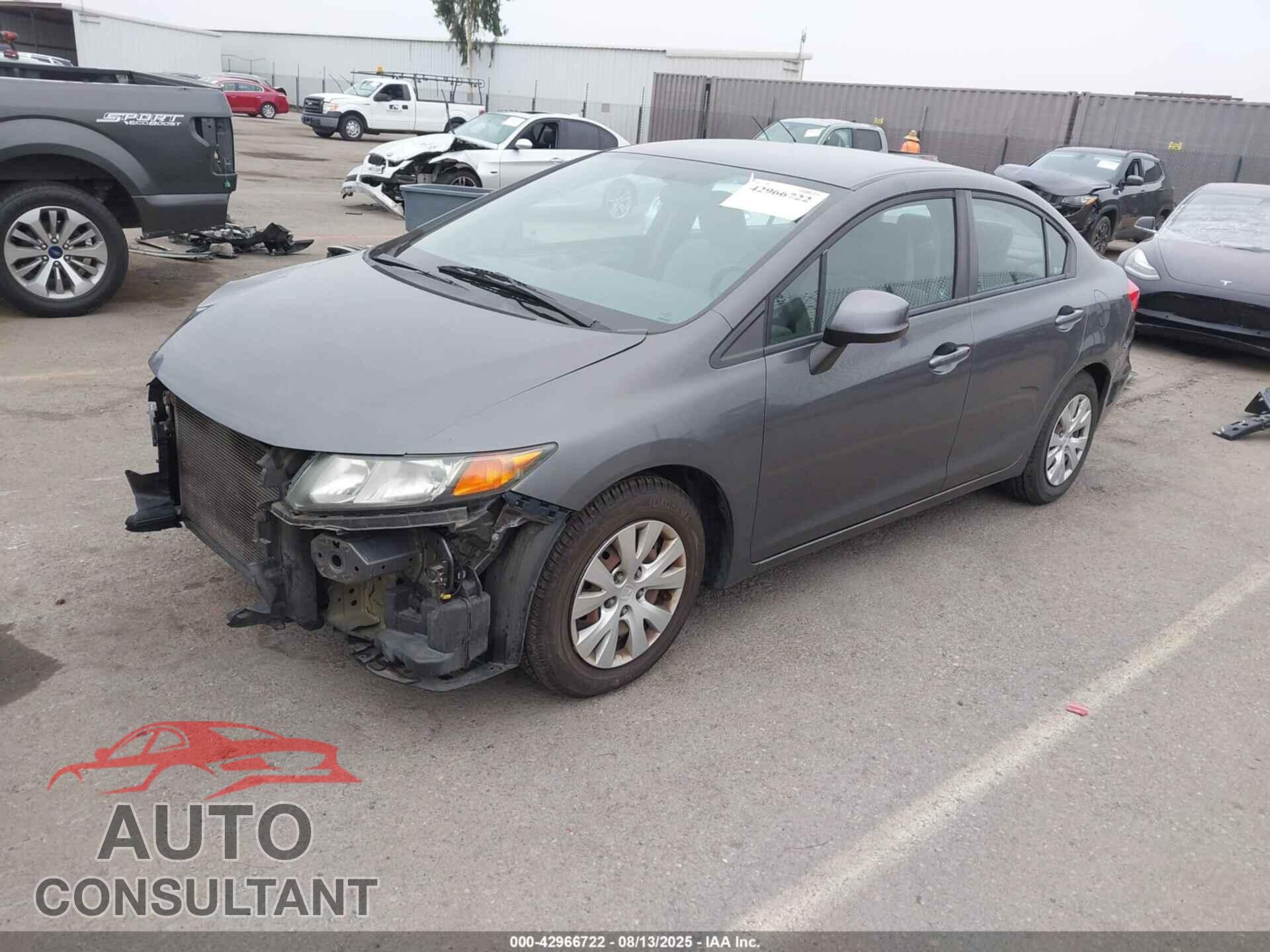 HONDA CIVIC 2012 - 2HGFB2F5XCH609018