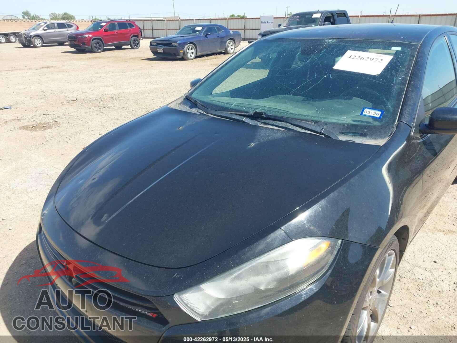 DODGE DART 2015 - 1C3CDFBB6FD266972