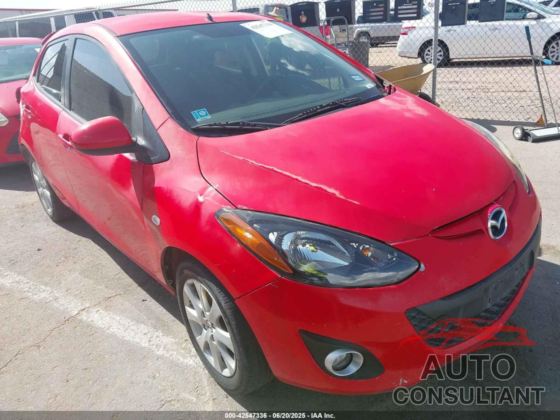 MAZDA MAZDA2 2012 - JM1DE1LZ7C0141879