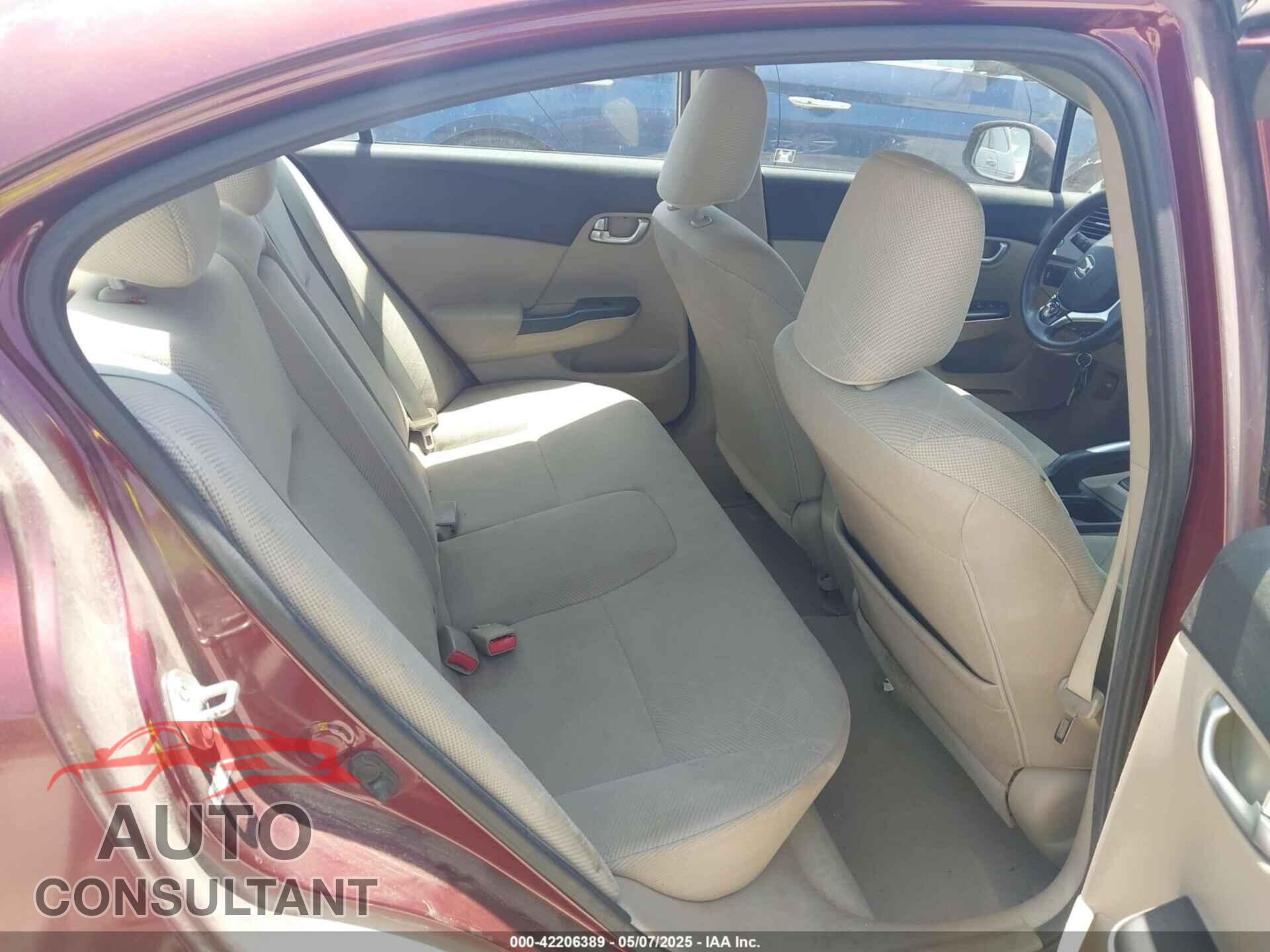 HONDA CIVIC 2012 - 2HGFB2F82CH546524