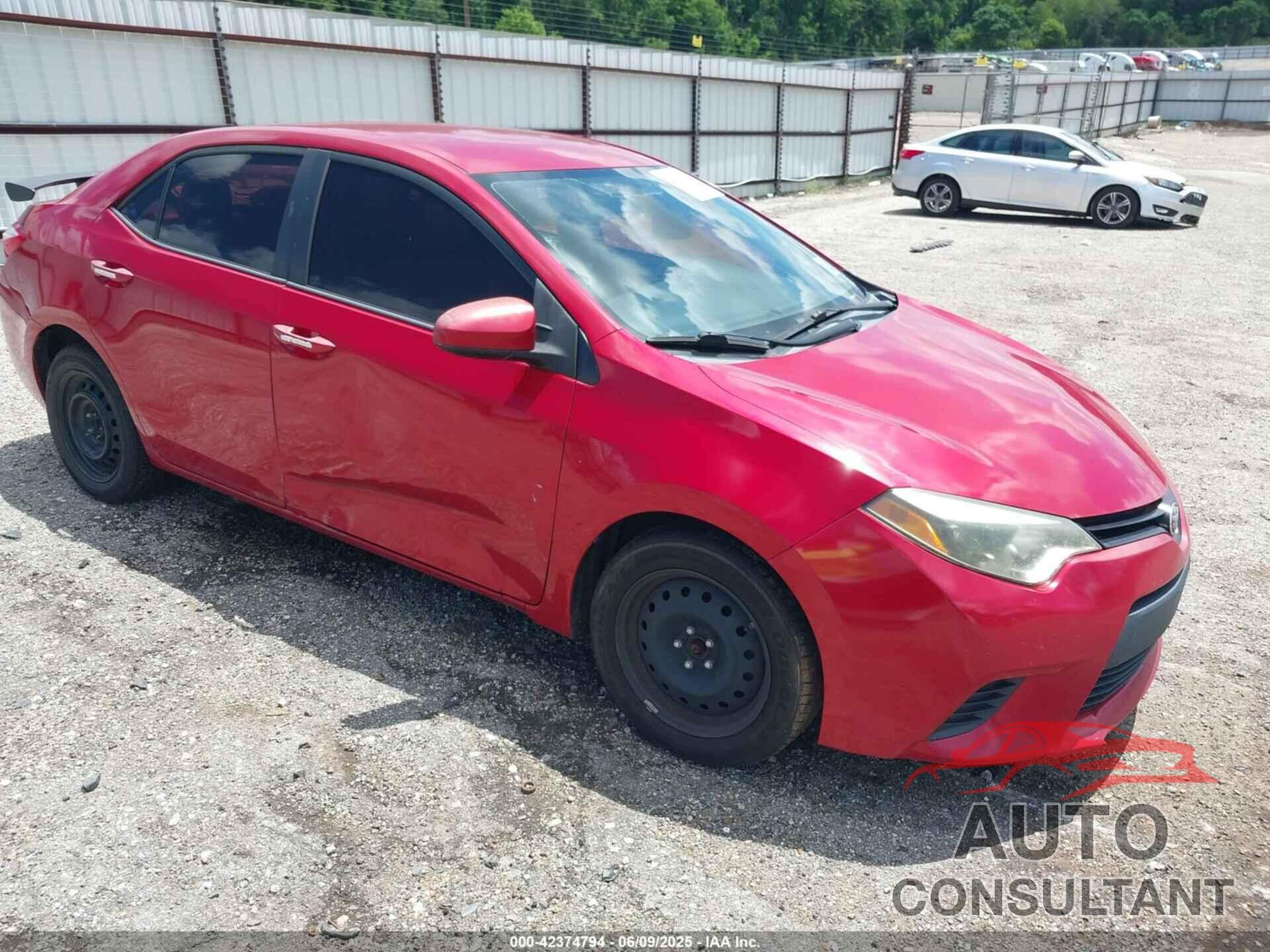 TOYOTA COROLLA 2014 - 2T1BURHEXEC190310