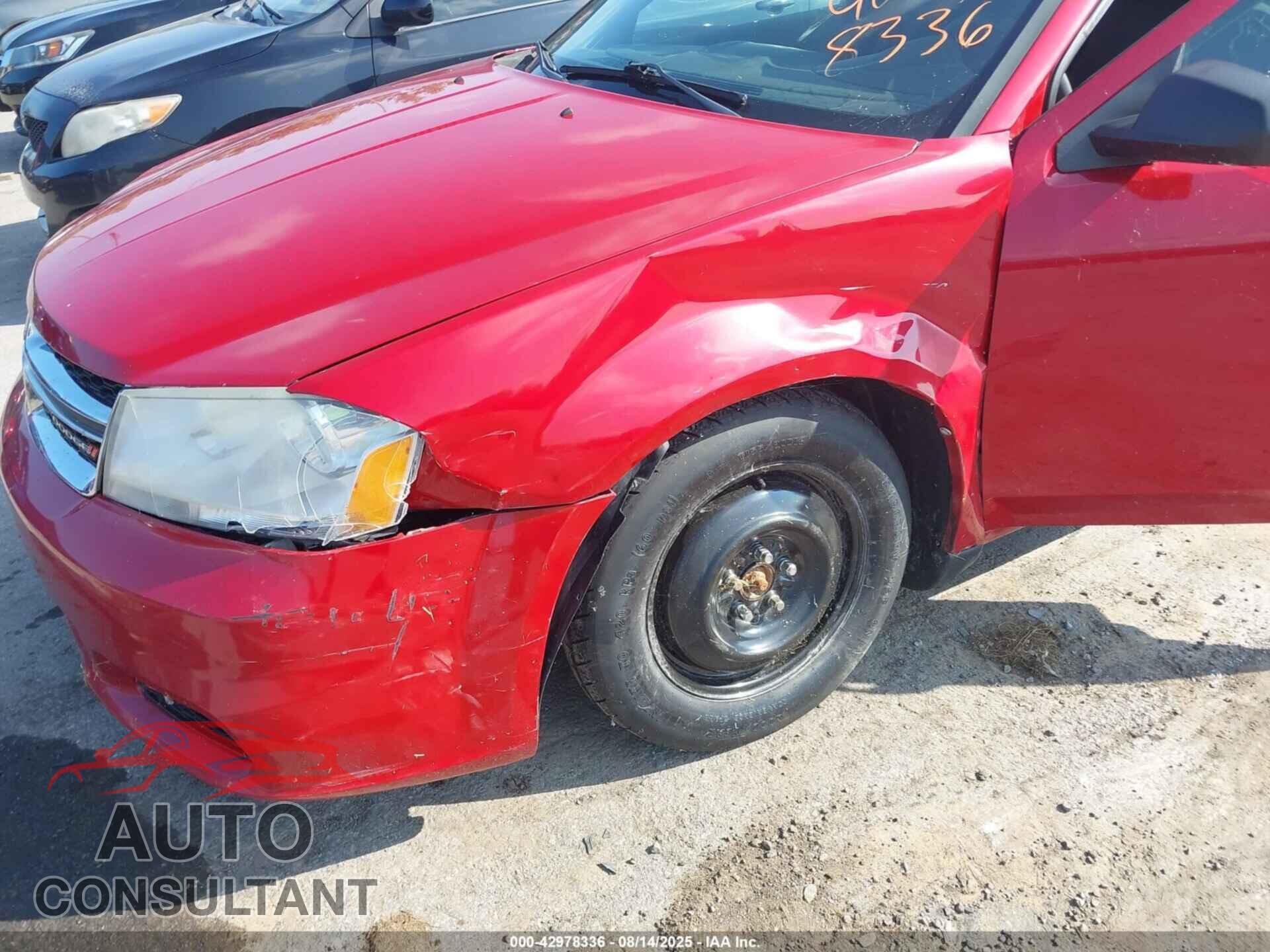 DODGE AVENGER 2013 - 1C3CDZAG5DN587553