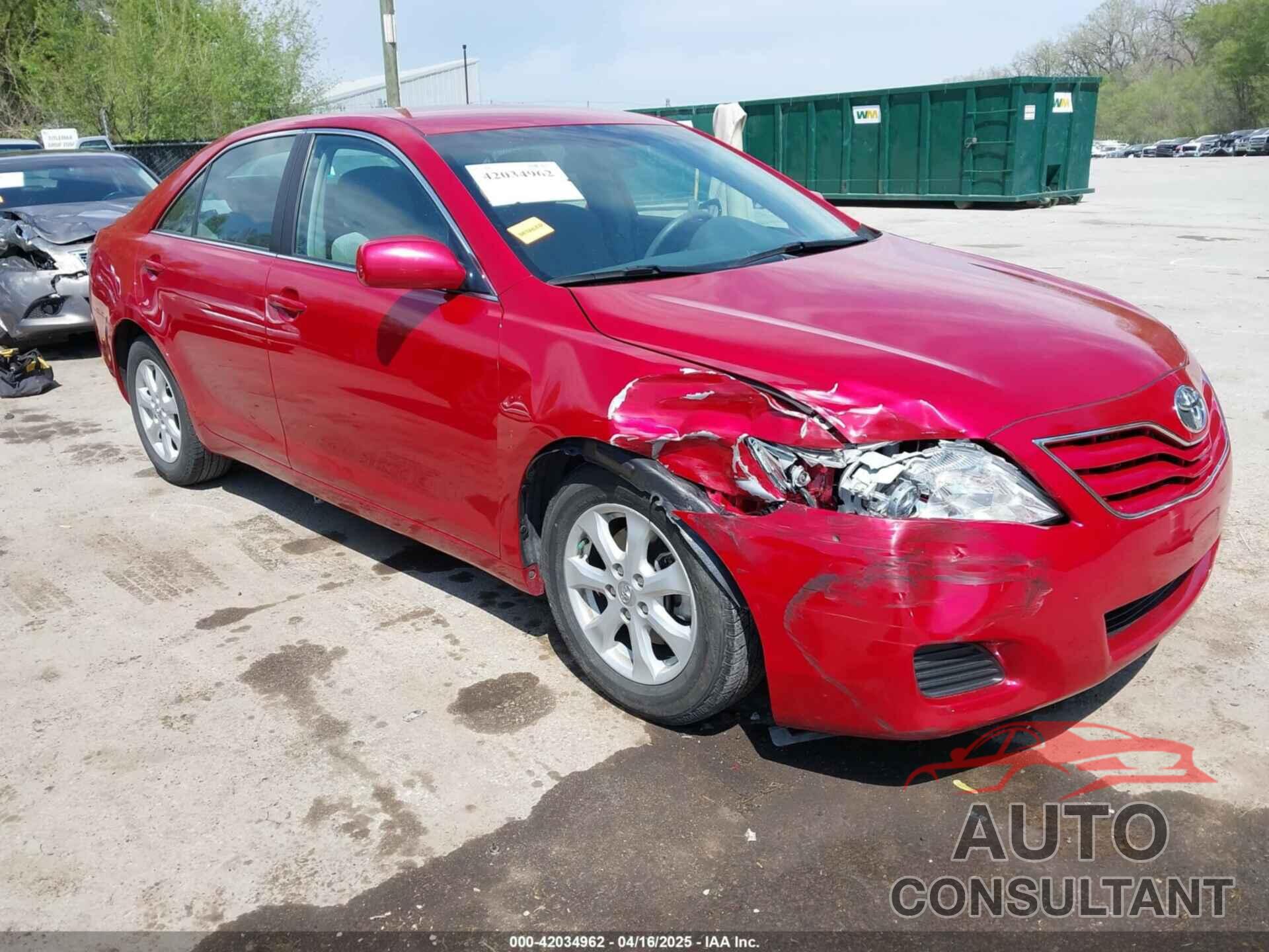 TOYOTA CAMRY 2010 - 4T4BF3EK6AR058970