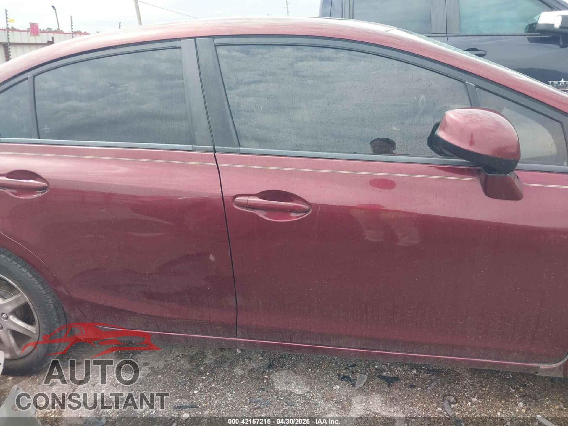 HONDA CIVIC 2012 - 19XFB2F90CE327340