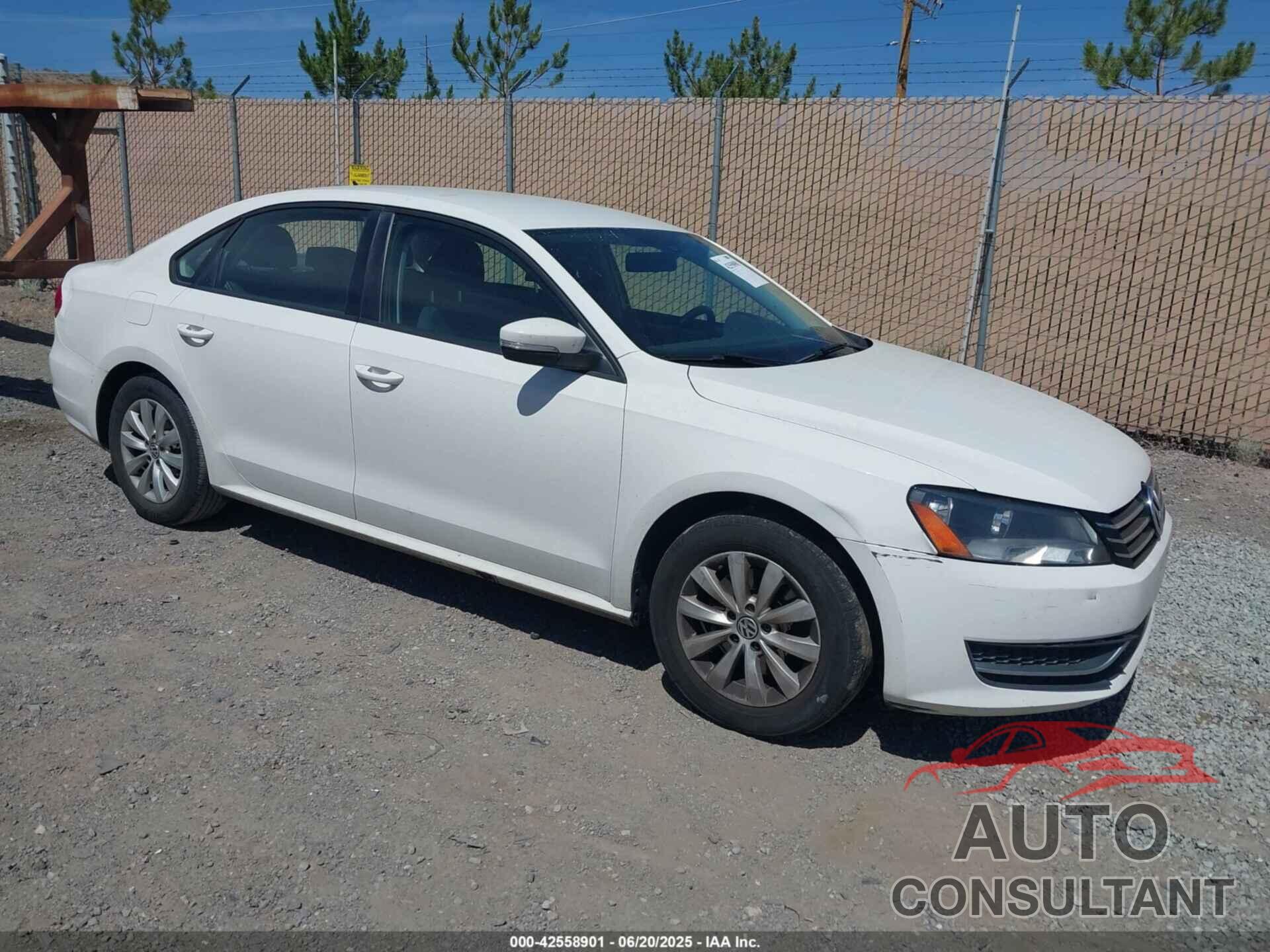 VOLKSWAGEN PASSAT 2013 - 1VWAP7A33DC041208