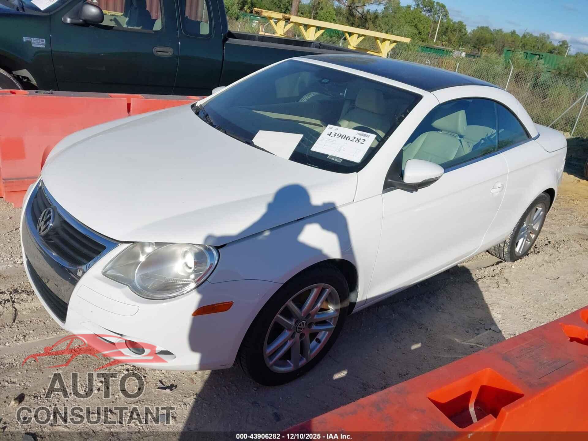 VOLKSWAGEN EOS 2009 - WVWFA71F19V010801