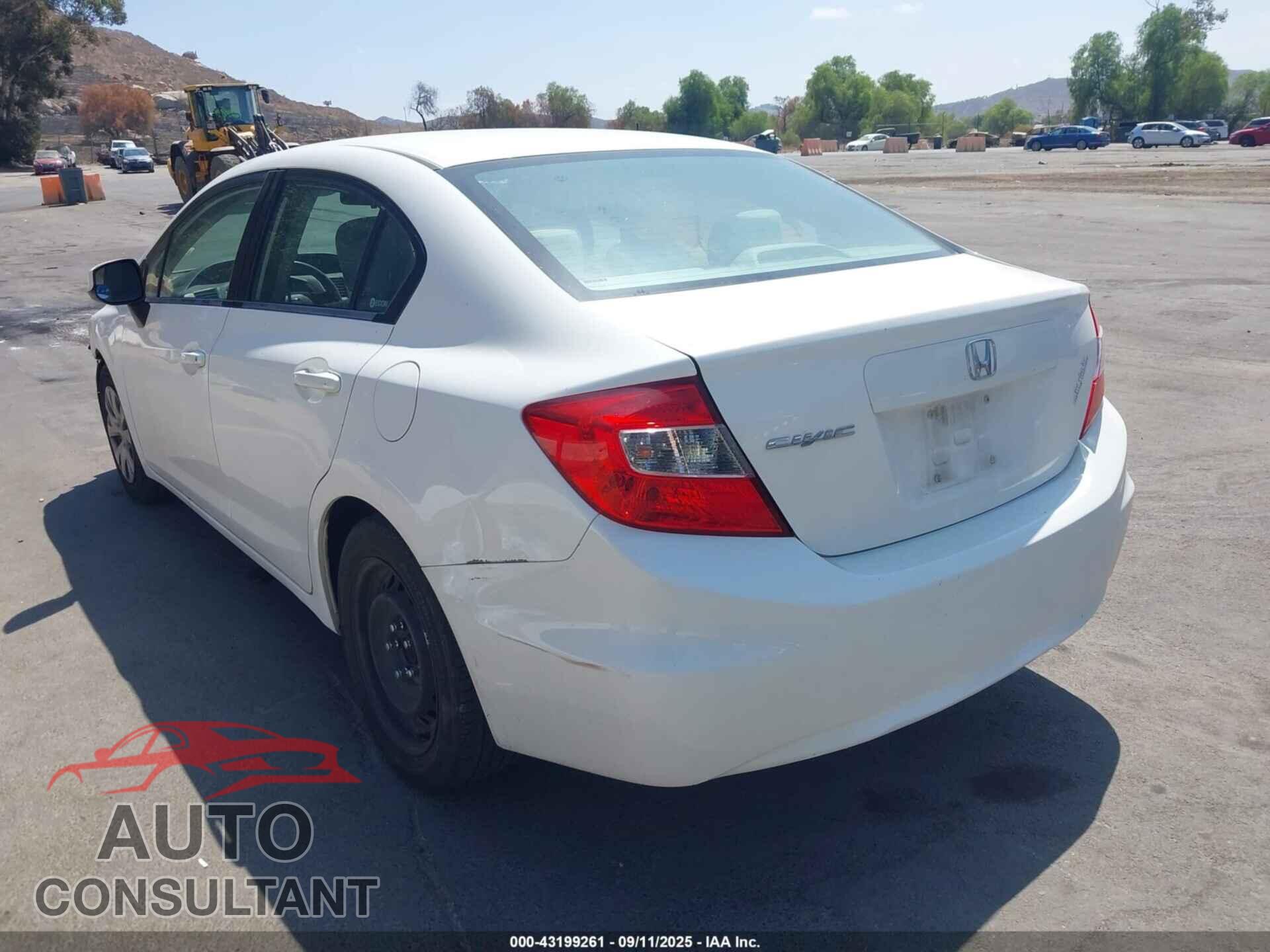 HONDA CIVIC 2012 - 19XFB2F59CE347082