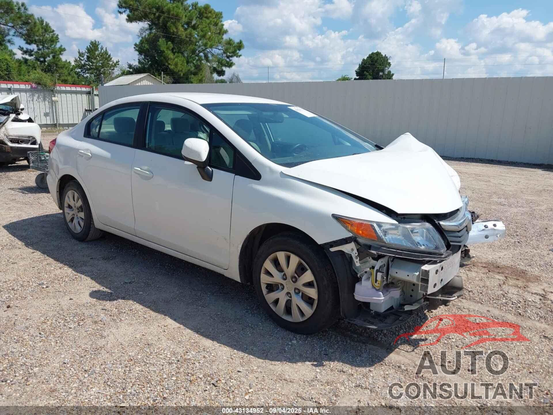 HONDA CIVIC 2012 - 2HGFB2F5XCH521683