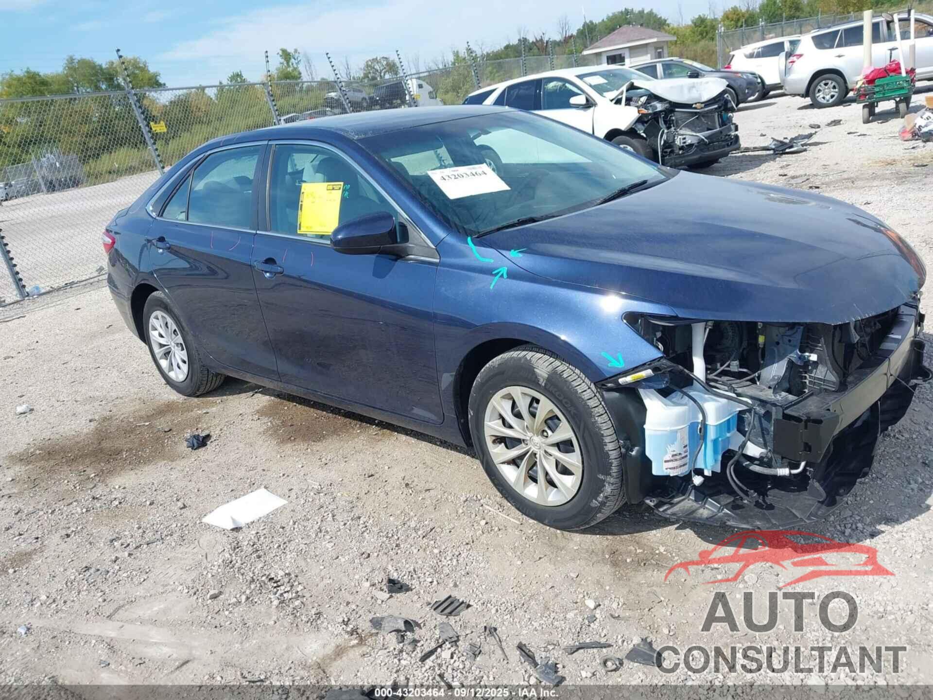 TOYOTA CAMRY 2015 - 4T4BF1FK1FR507630