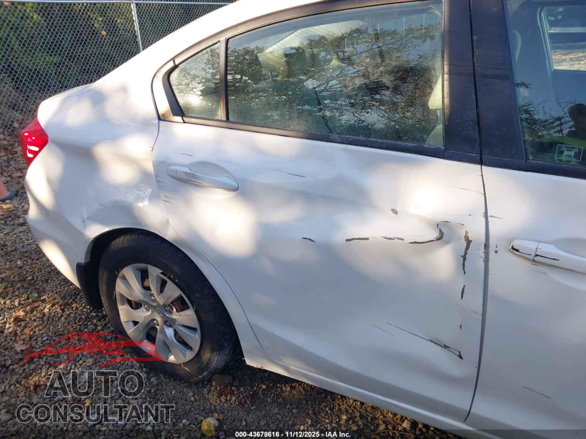 HONDA CIVIC 2012 - 19XFB2F57CE106914