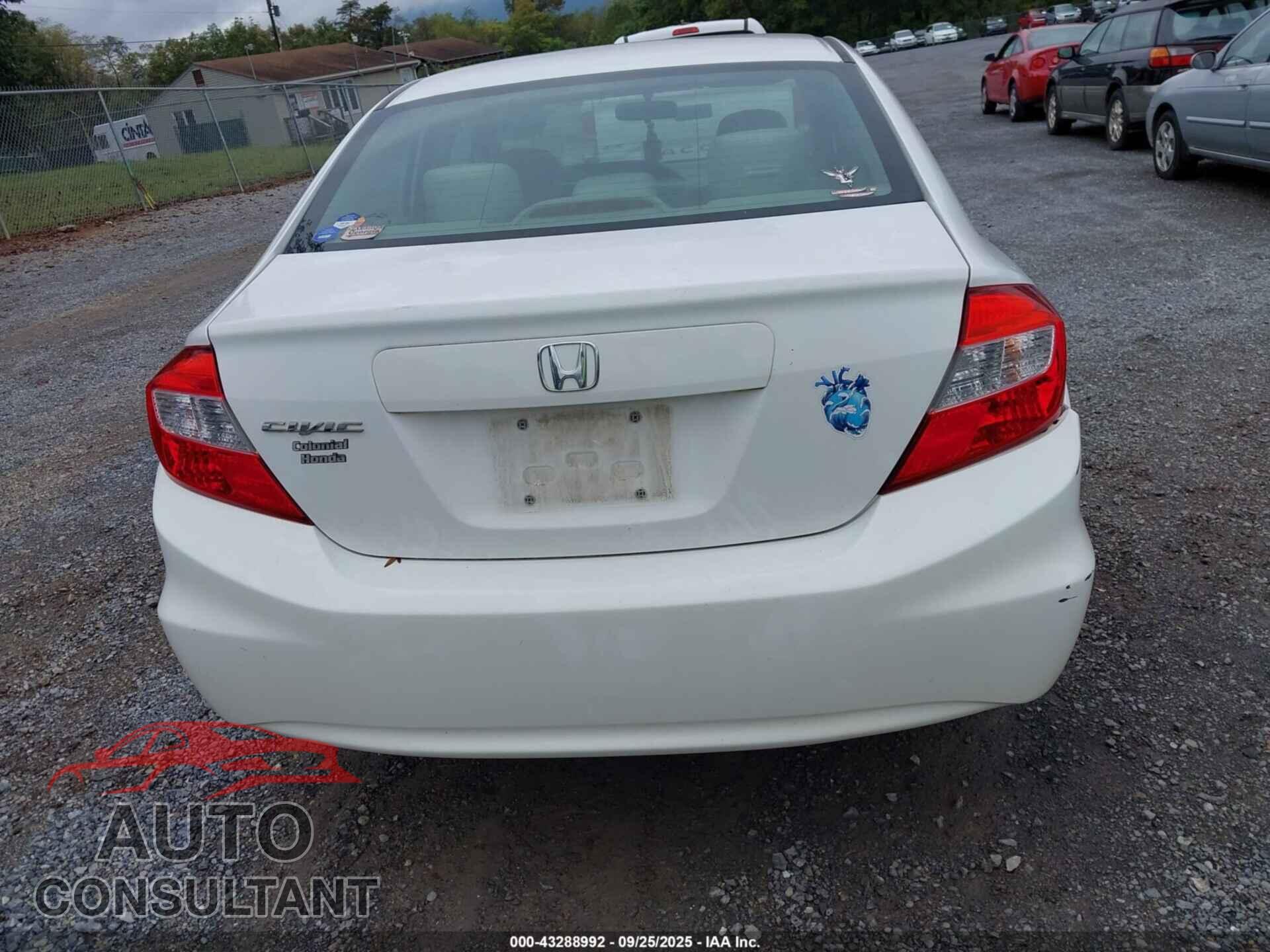 HONDA CIVIC 2012 - 19XFB2F53CE107400