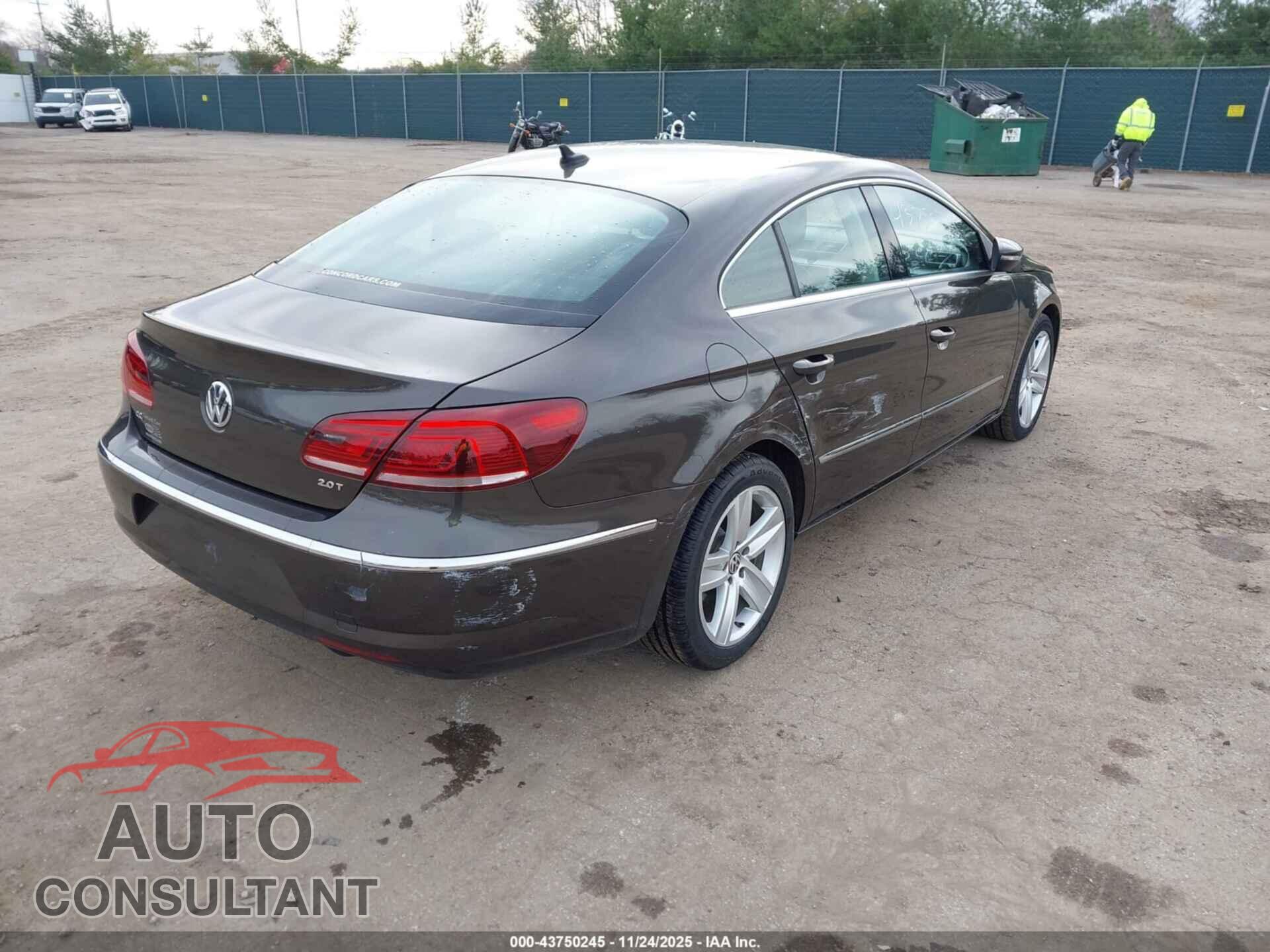 VOLKSWAGEN CC 2014 - WVWBP7AN2EE504213