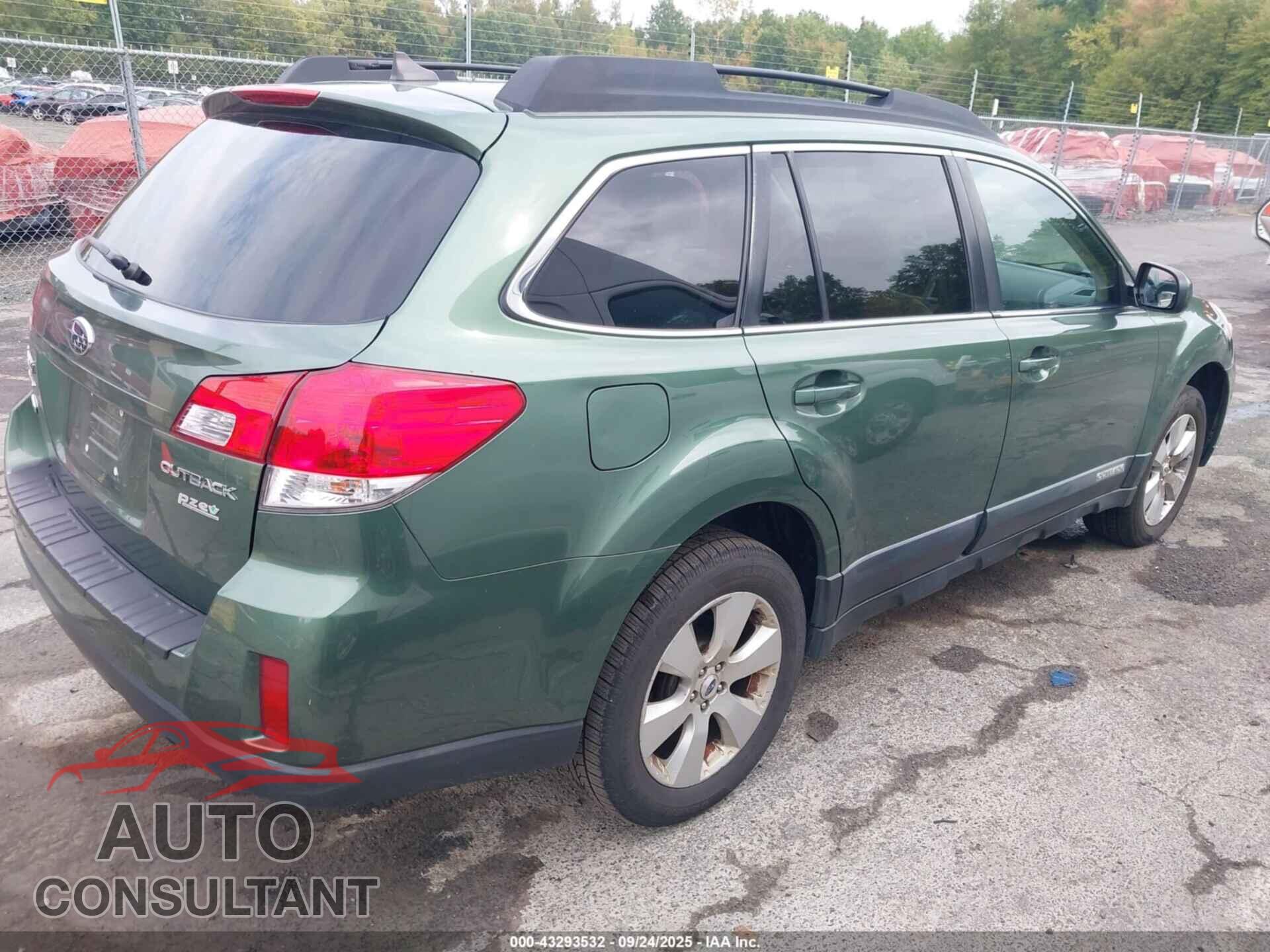 SUBARU OUTBACK 2012 - 4S4BRBLC9C3248732