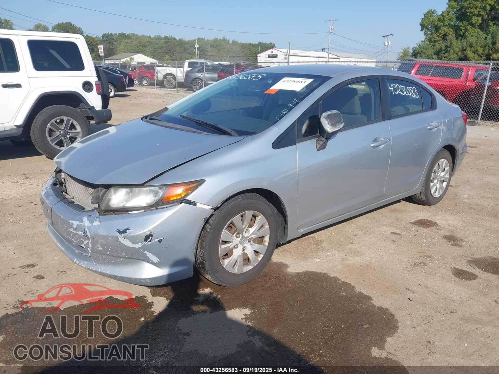 HONDA CIVIC 2012 - 19XFB2F53CE004770