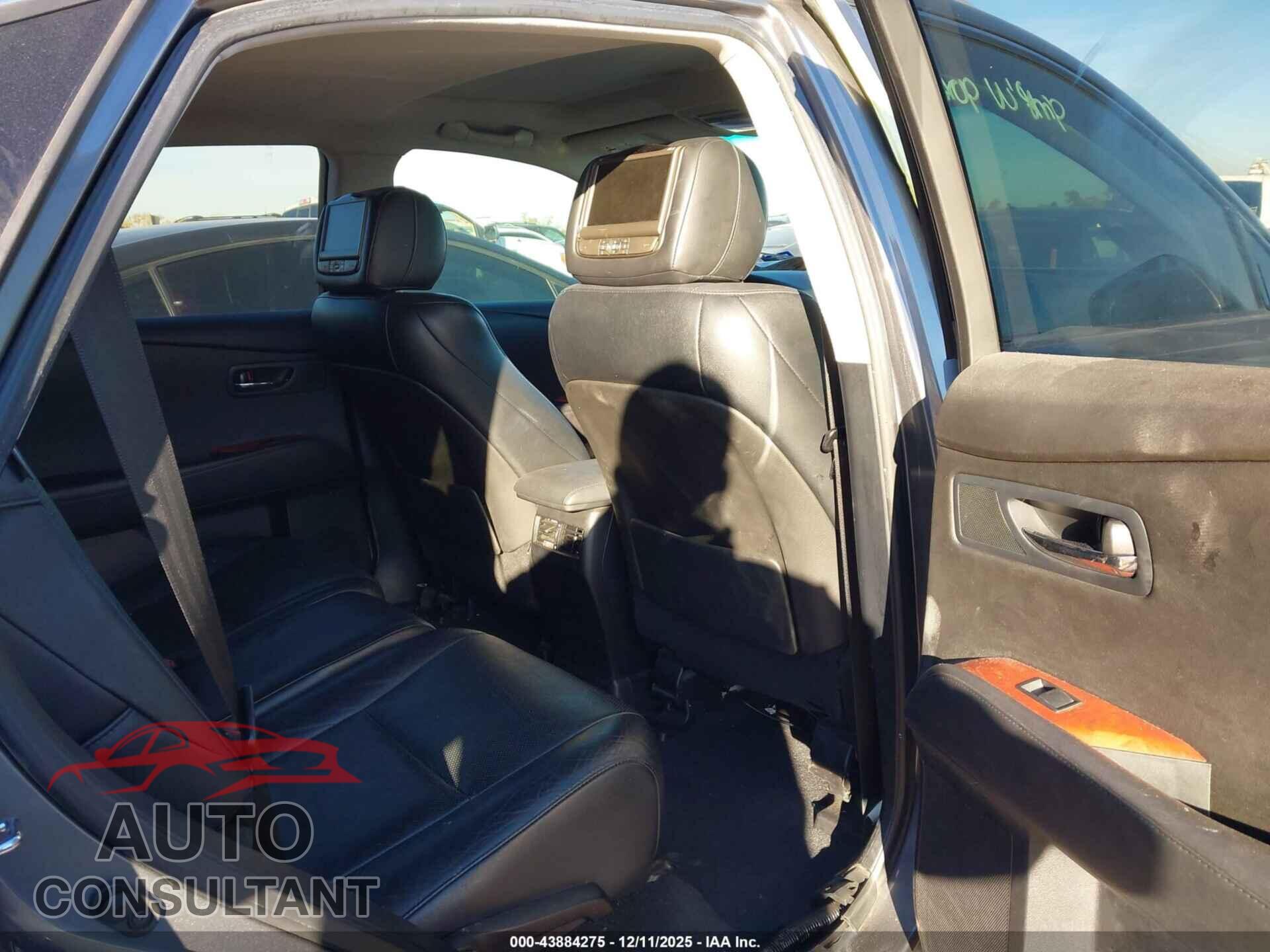 LEXUS RX 350 2012 - 2T2BK1BAXCC152954