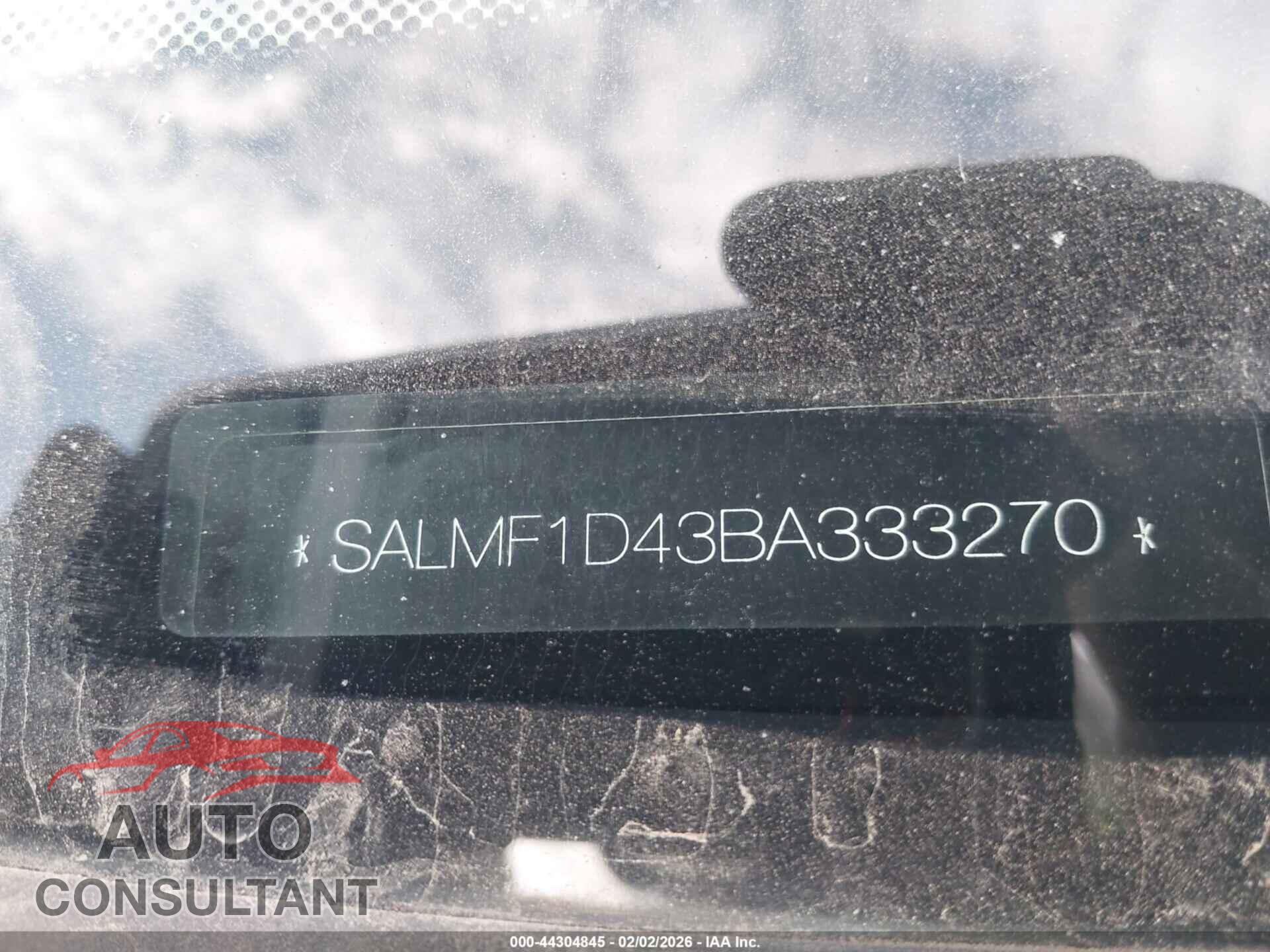 LAND ROVER RANGE ROVER 2011 - SALMF1D43BA333270