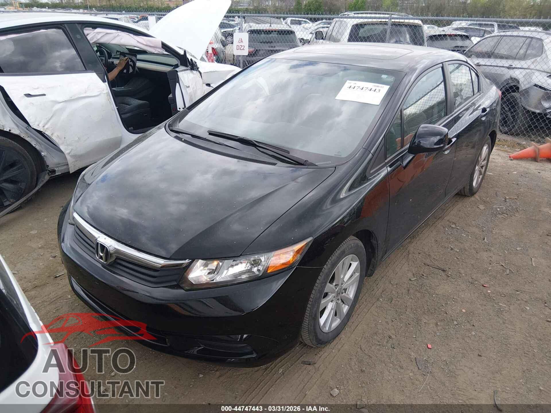 HONDA CIVIC 2012 - 19XFB2F83CE341921