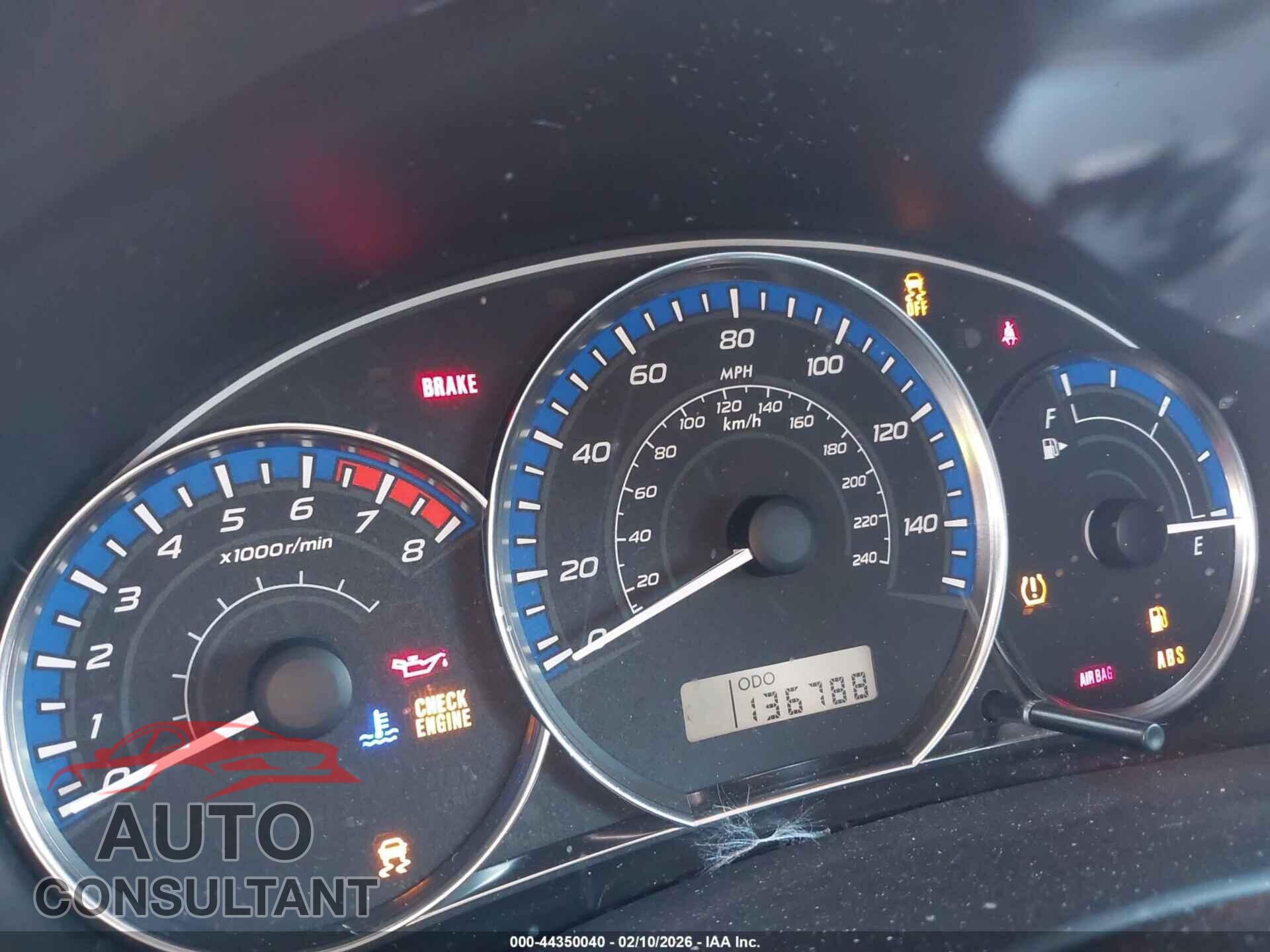 SUBARU FORESTER 2012 - JF2SHAEC8CH456460