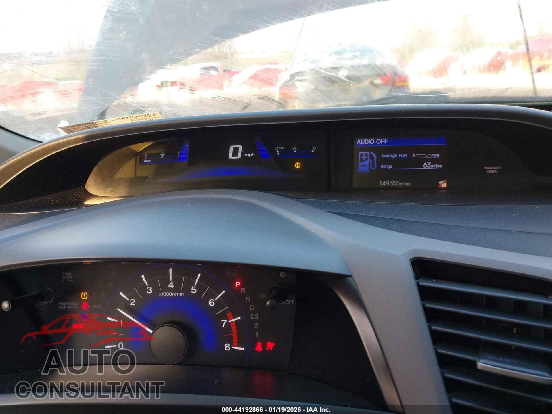 HONDA CIVIC SDN 2012 - 19XFB2F52CE378139