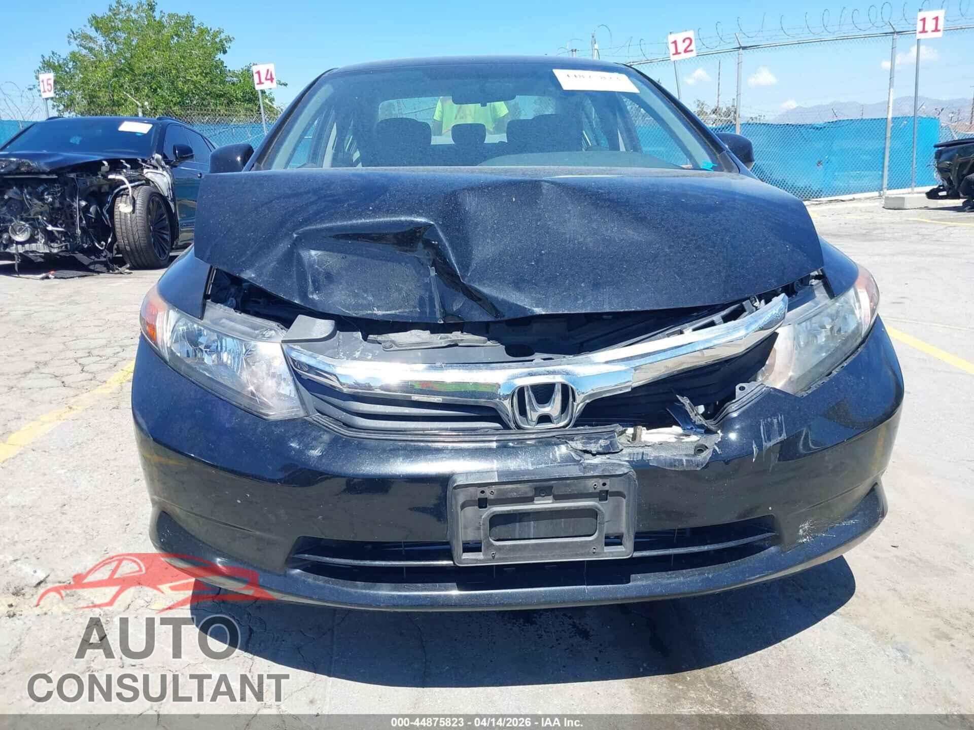 HONDA CIVIC 2012 - 19XFB2F58CE384592