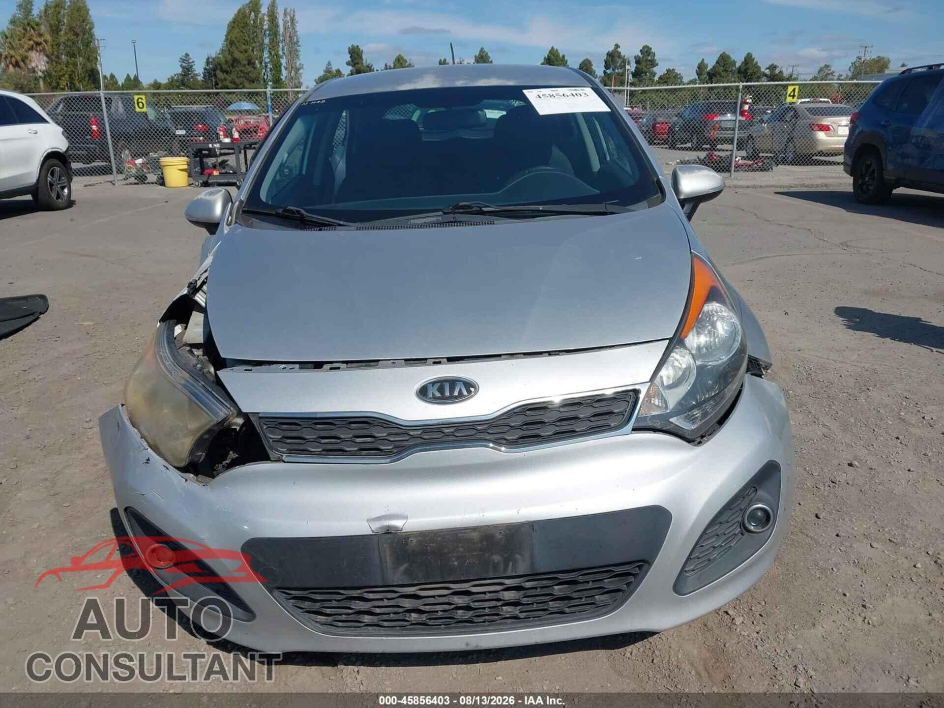 KIA RIO5 2012 - KNADN5A32C6033122