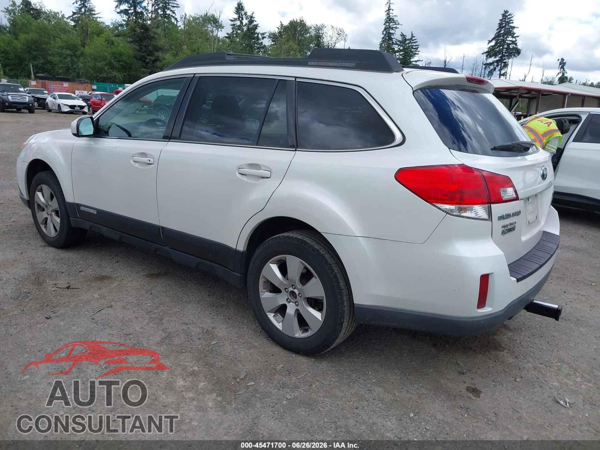 SUBARU OUTBACK 2012 - 4S4BRBCC2C3246045