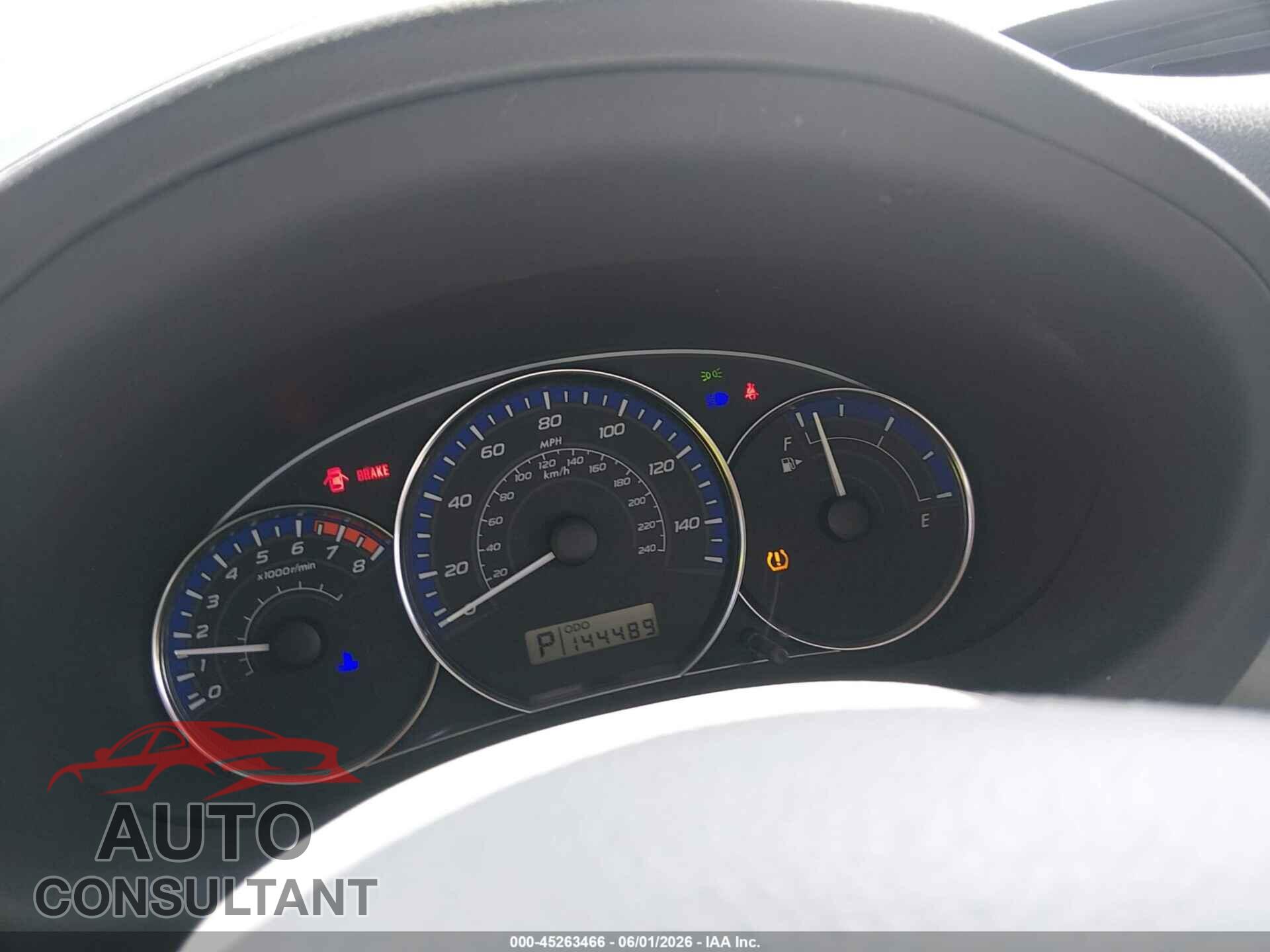SUBARU FORESTER 2012 - JF2SHBDC8CH442081