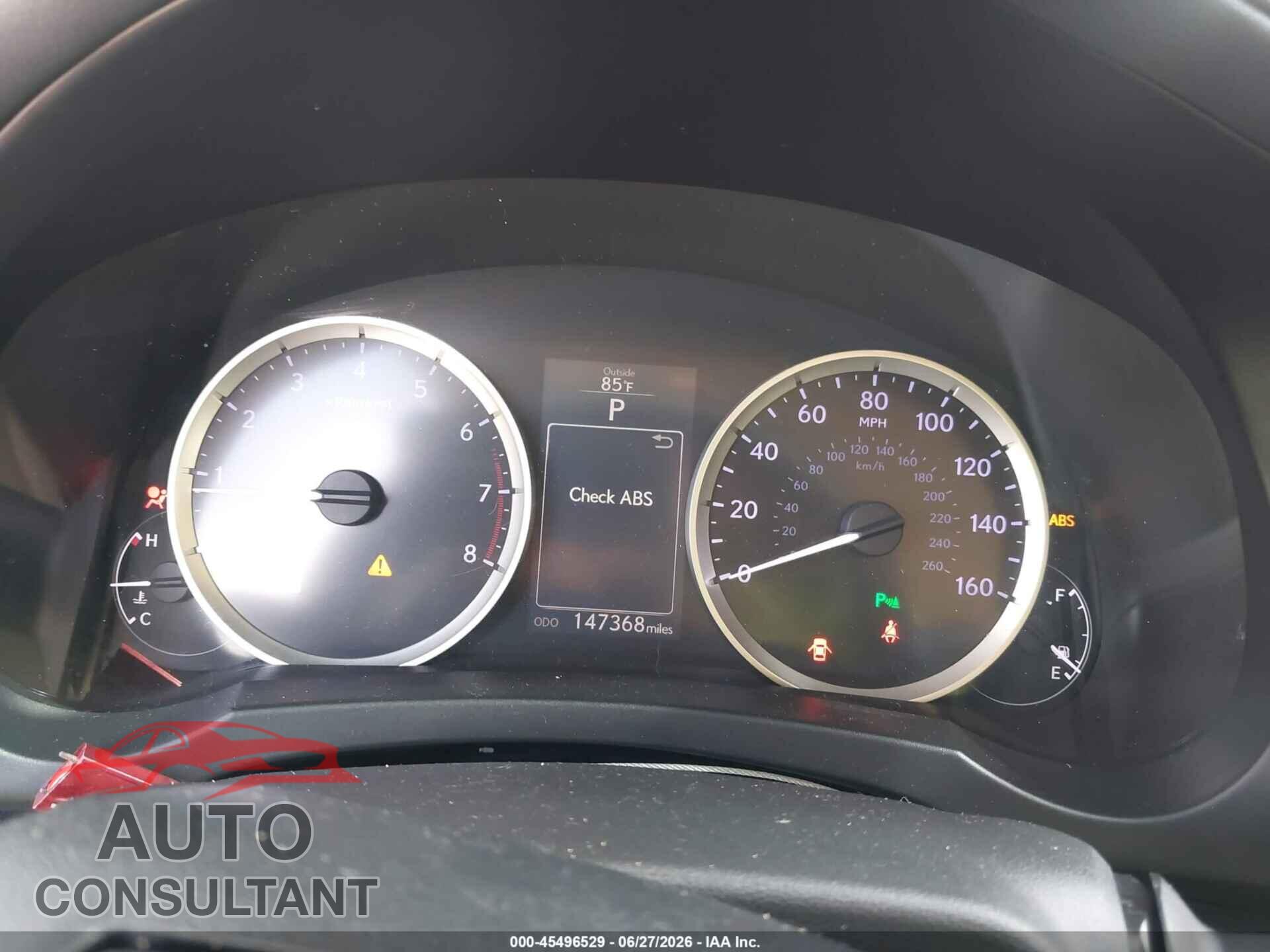 LEXUS IS 350 2014 - JTHBE1D20E5010564
