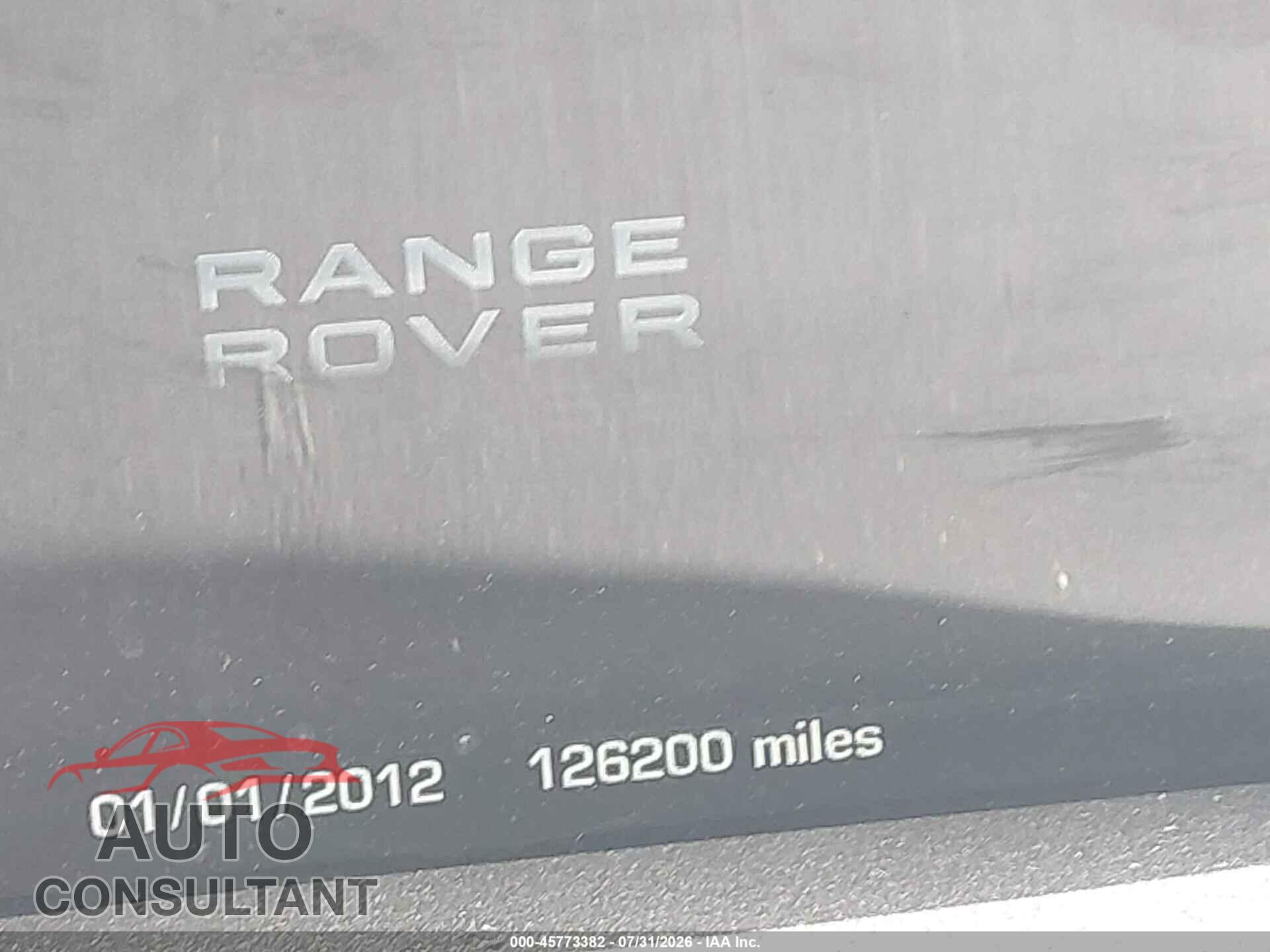 LAND ROVER RANGE ROVER 2013 - SALGS2EF7DA100882