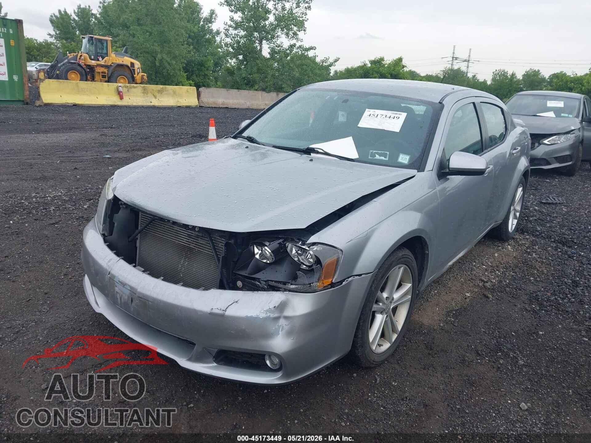 DODGE AVENGER 2013 - 1C3CDZCB2DN588239