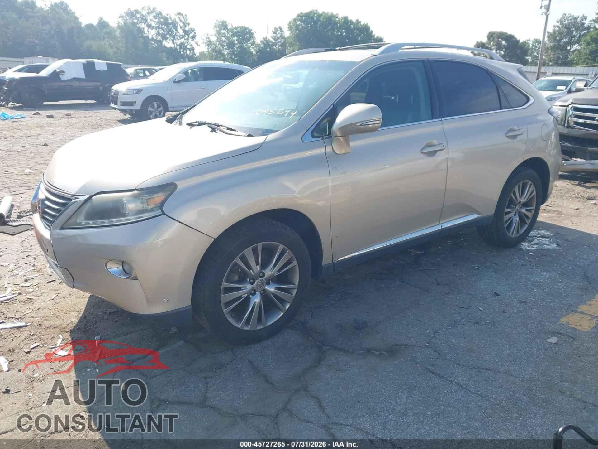 LEXUS RX 350 2013 - 2T2ZK1BA5DC095594