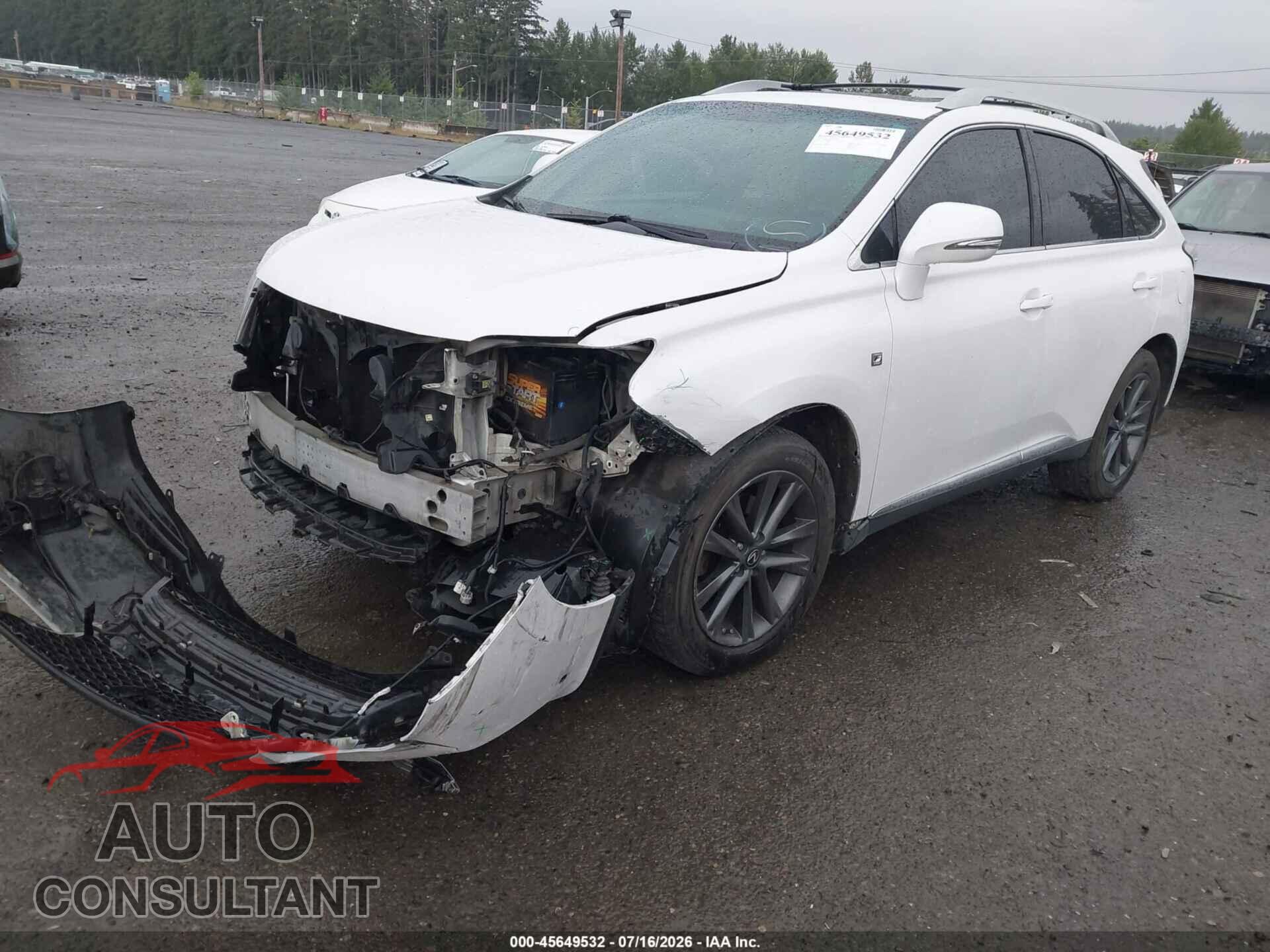 LEXUS RX 350 2013 - 2T2BK1BA4DC182811