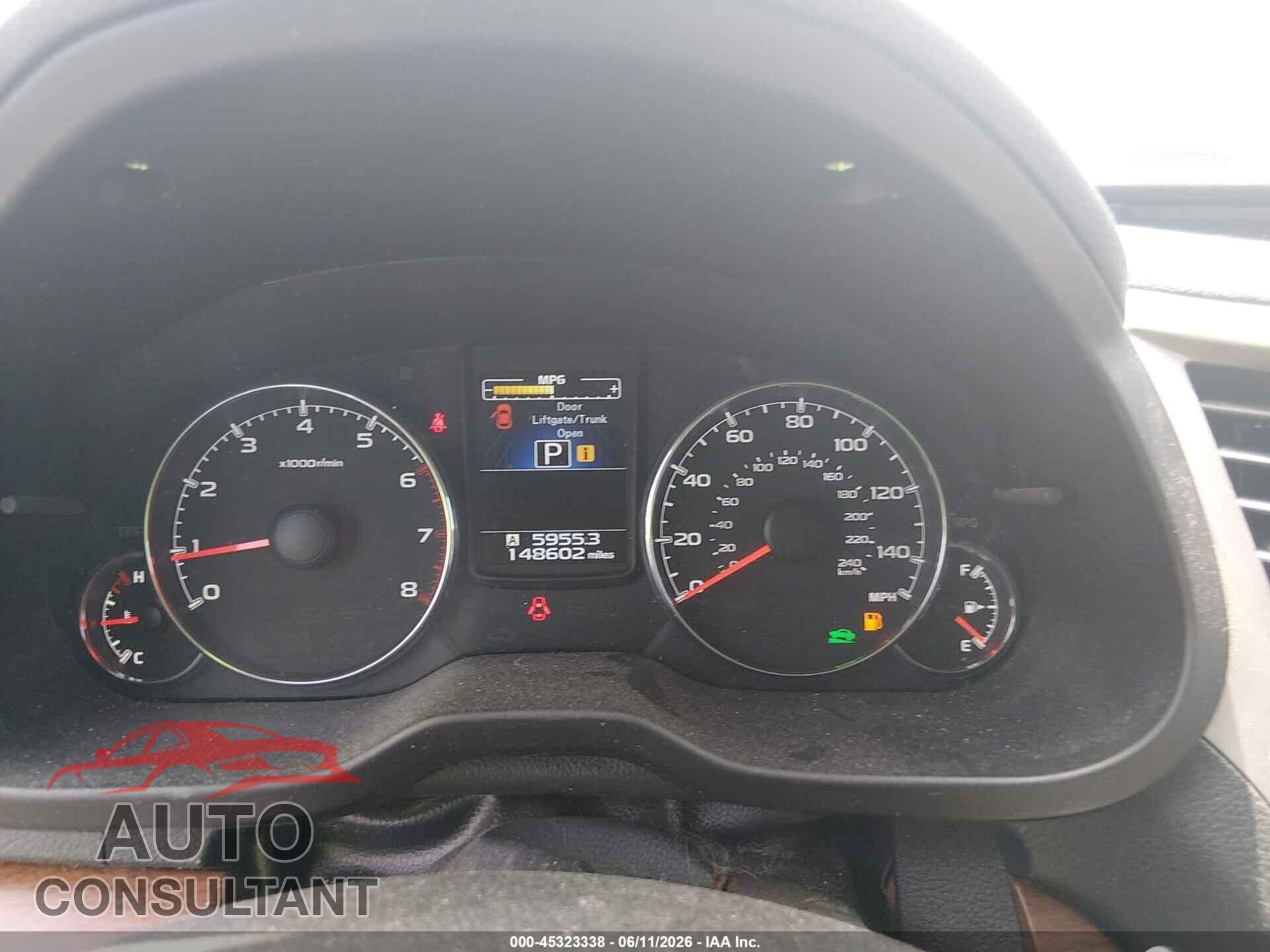 SUBARU OUTBACK 2014 - 4S4BRBNC8E3217746