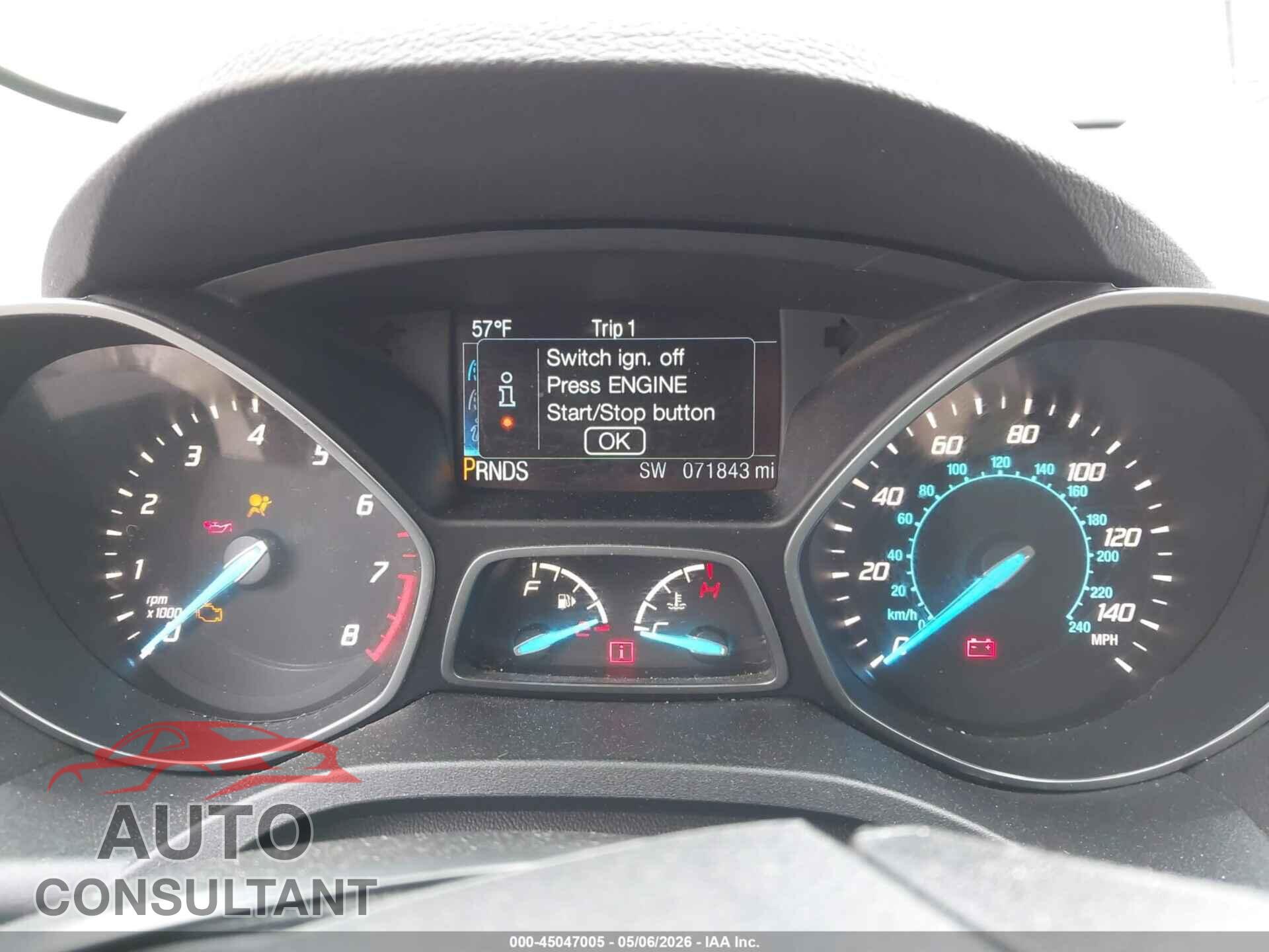 FORD ESCAPE 2014 - 1FMCU9JX4EUE22527