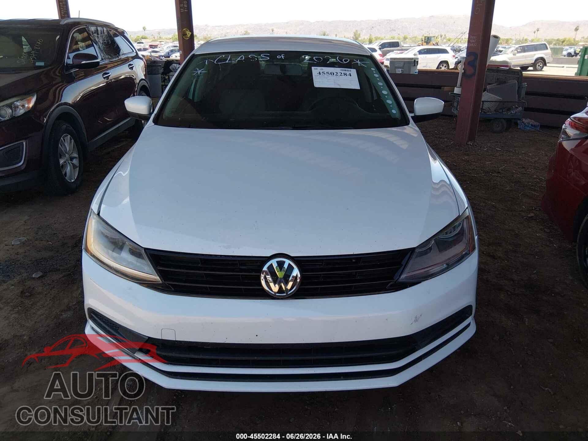 VOLKSWAGEN JETTA 2017 - 3VW2B7AJ9HM399869