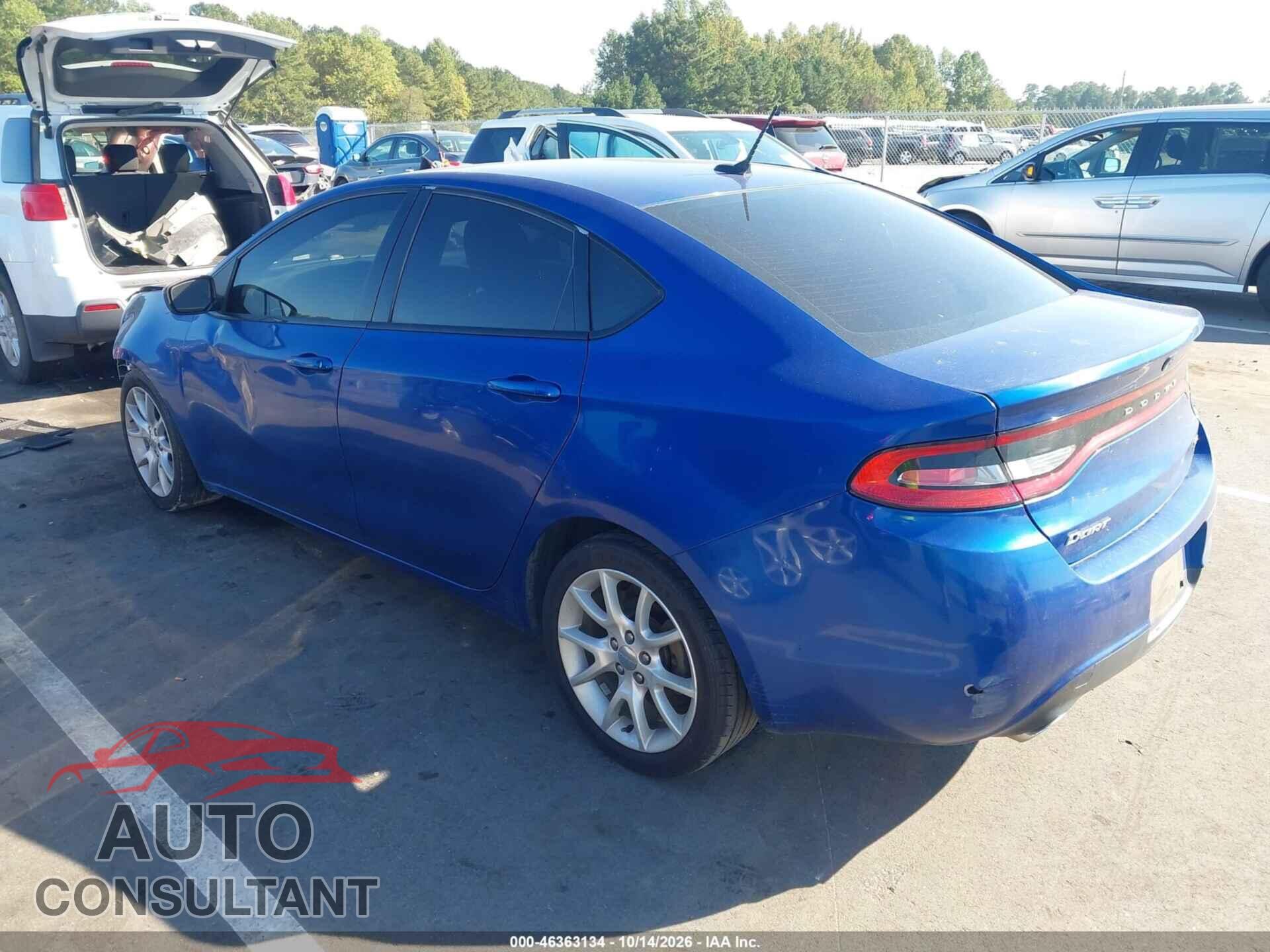 DODGE DART 2013 - 1C3CDFBA3DD310656