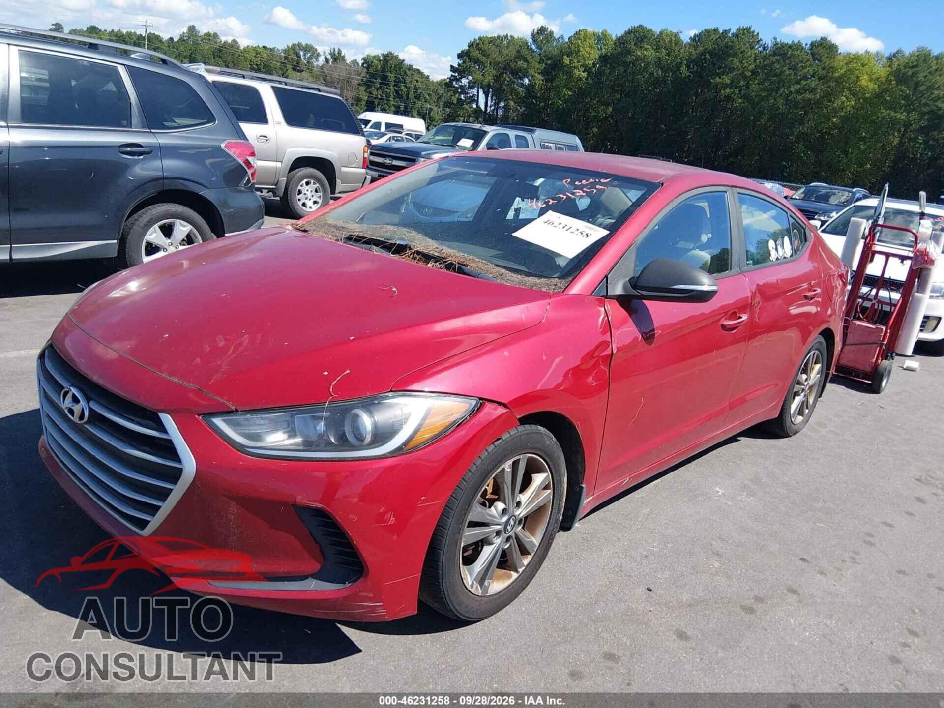 HYUNDAI ELANTRA 2018 - 5NPD84LF9JH257258